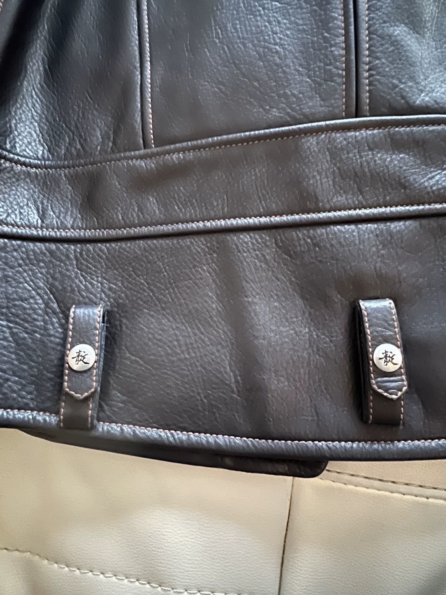 Japanese Brand INDI Leather Motorcycle Vest for Men Size US L / EU 52-54 / 3 - 9 Thumbnail