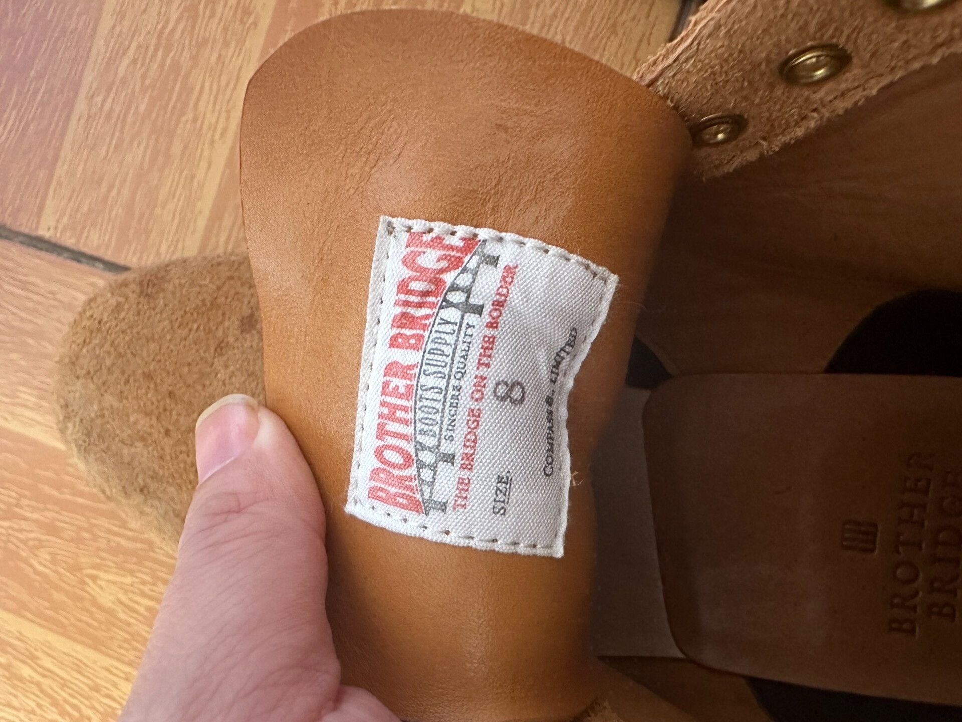 Japanese Brand Vintage Japanese Gold Suede Work Boots Size US 8 / EU 41 - 7 Thumbnail