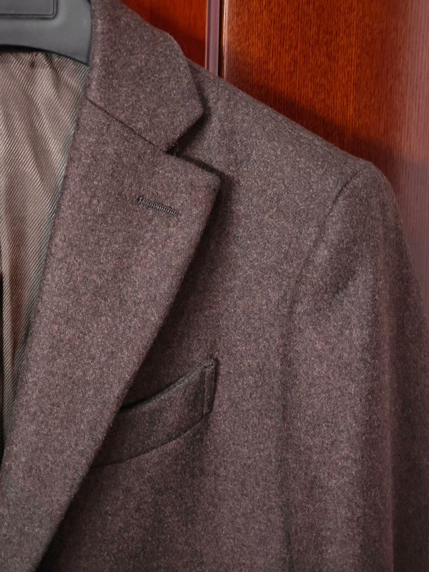 Japanese Brand Custom Italian Wool Blend Overcoat Size US M / EU 48-50 / 2 - 2 Thumbnail