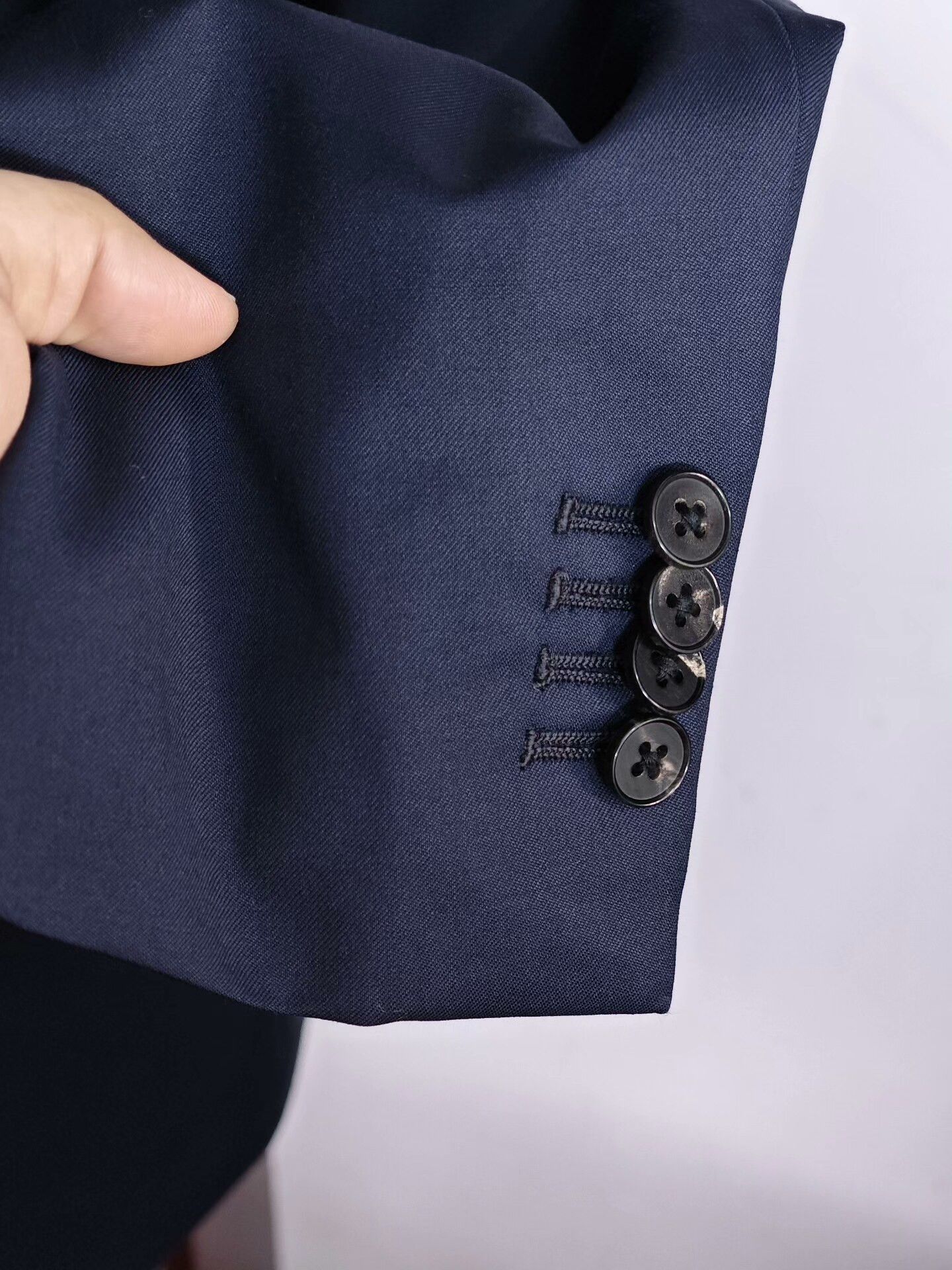Japanese Brand Custom Italian Wool Blend Suit Jacket Size US S / EU 44-46 / 1 - 4 Thumbnail