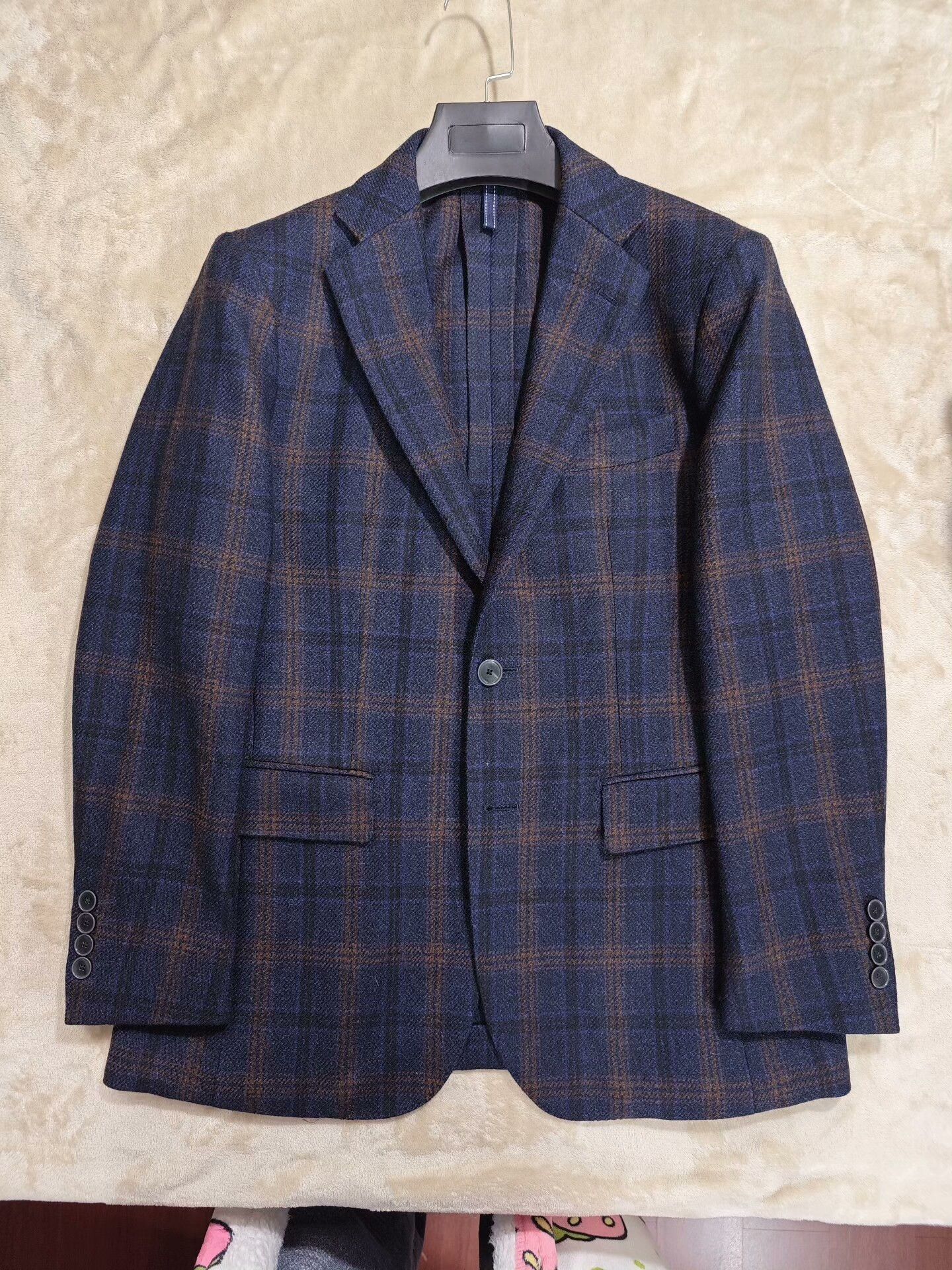 Japanese Brand Italian Wool Casual Blazer with Check Pattern Size US S / EU 44-46 / 1 - 5 Thumbnail