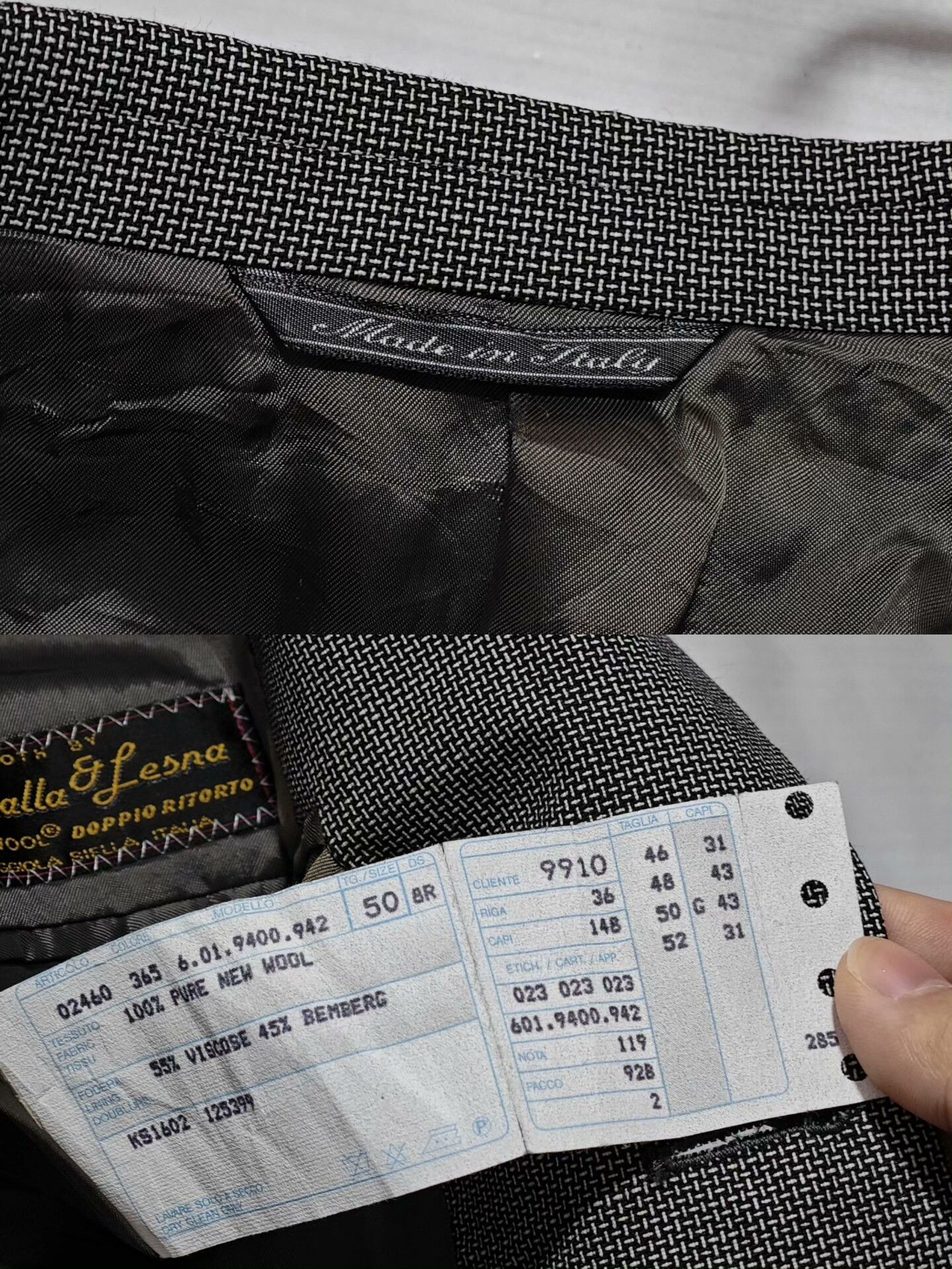 Japanese Brand Italian Wool Blazer by G.B. Fontana Size US M / EU 48-50 / 2 - 9 Thumbnail