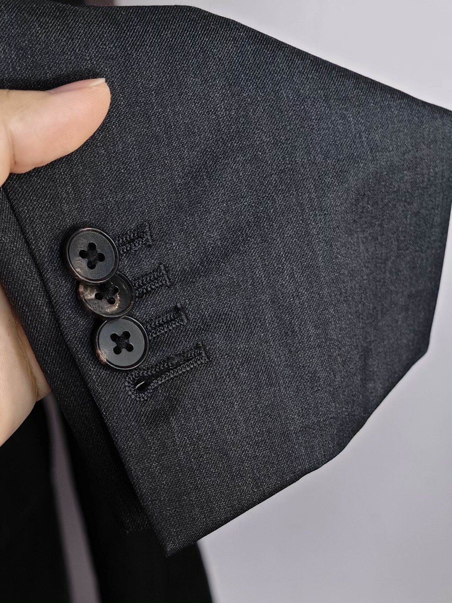 Japanese Brand Italian Gray Wool Blazer with Half-Canvassed Lining Size US S / EU 44-46 / 1 - 4 Thumbnail