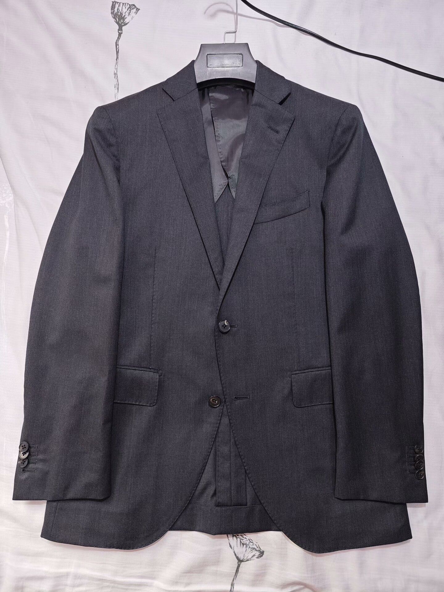 Japanese Brand Italian Gray Wool Blazer with Half-Canvassed Lining Size US S / EU 44-46 / 1 - 5 Thumbnail