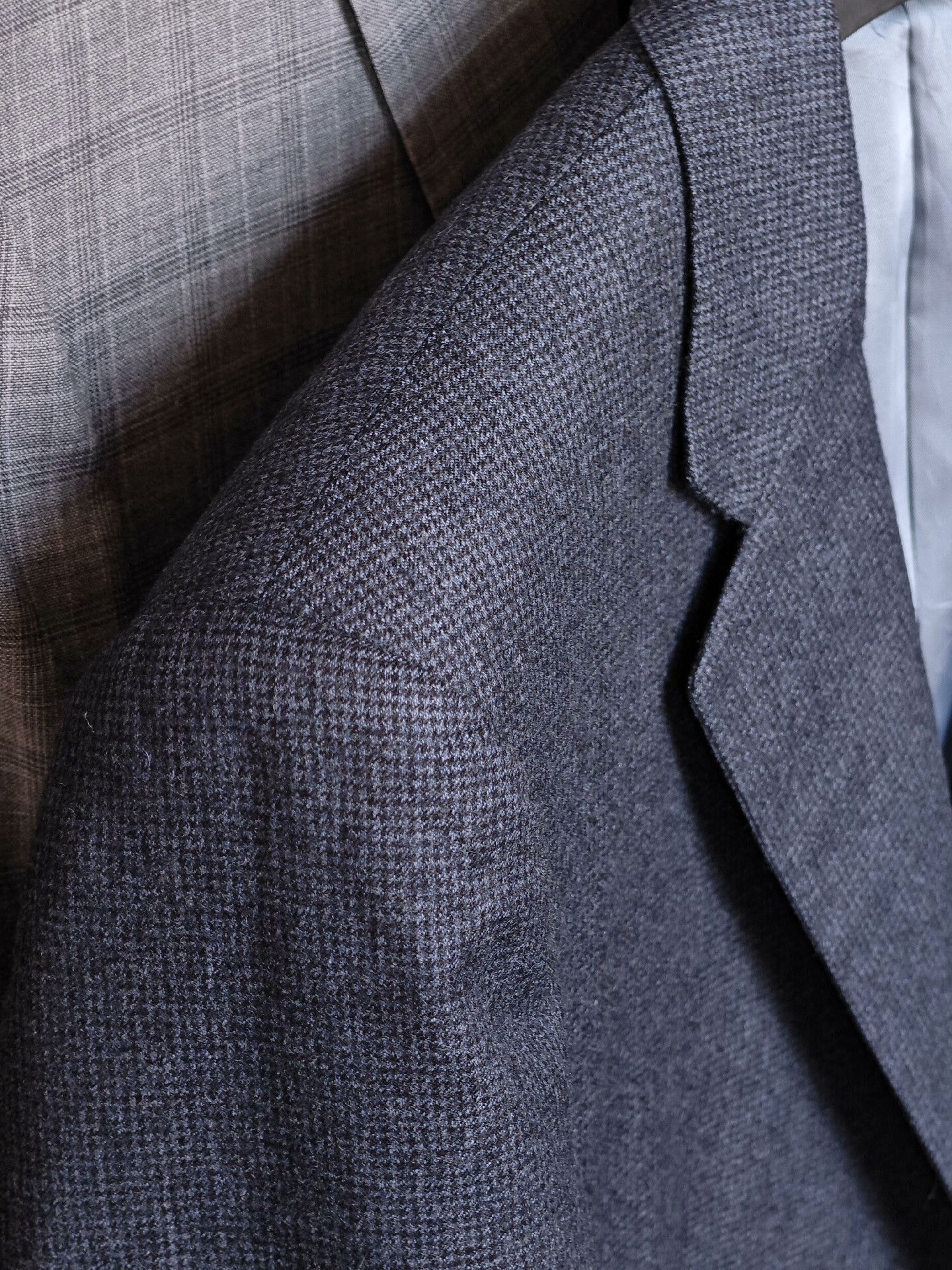 Japanese Brand Italian Wool Custom Suit in Blue Black Size US M / EU 48-50 / 2 - 3 Thumbnail