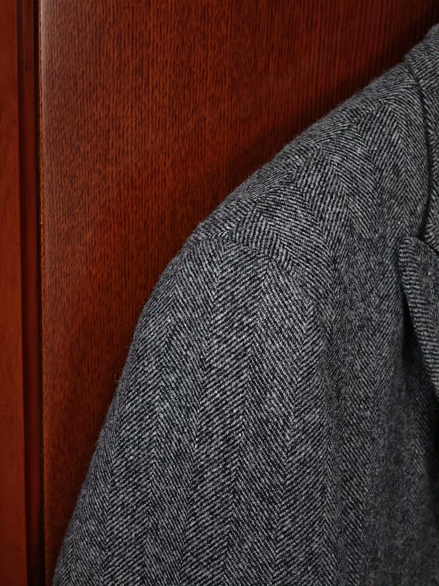 Japanese Brand Custom Gray Tweed Wool Polo Coat Size US M / EU 48-50 / 2 - 4 Thumbnail