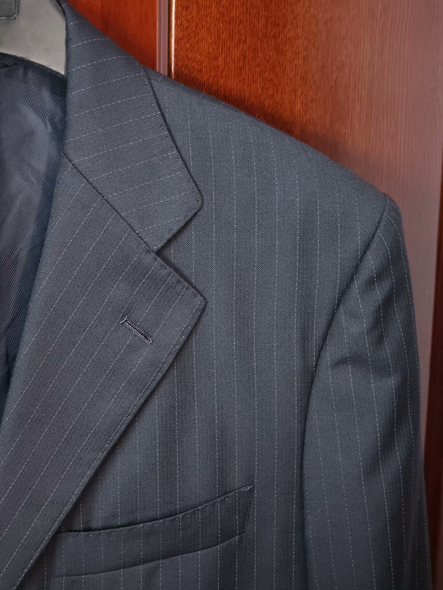 Japanese Brand Custom Italian Wool Blend Suit Jacket Size US M / EU 48-50 / 2 - 2 Thumbnail