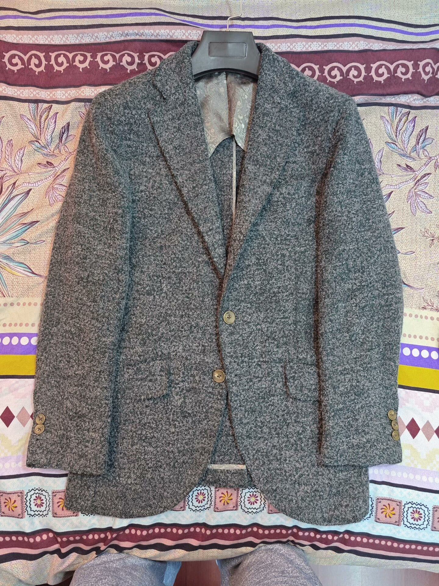 Japanese Brand Custom Italian Wool Blend Suit Jacket Size US S / EU 44-46 / 1 - 5 Thumbnail