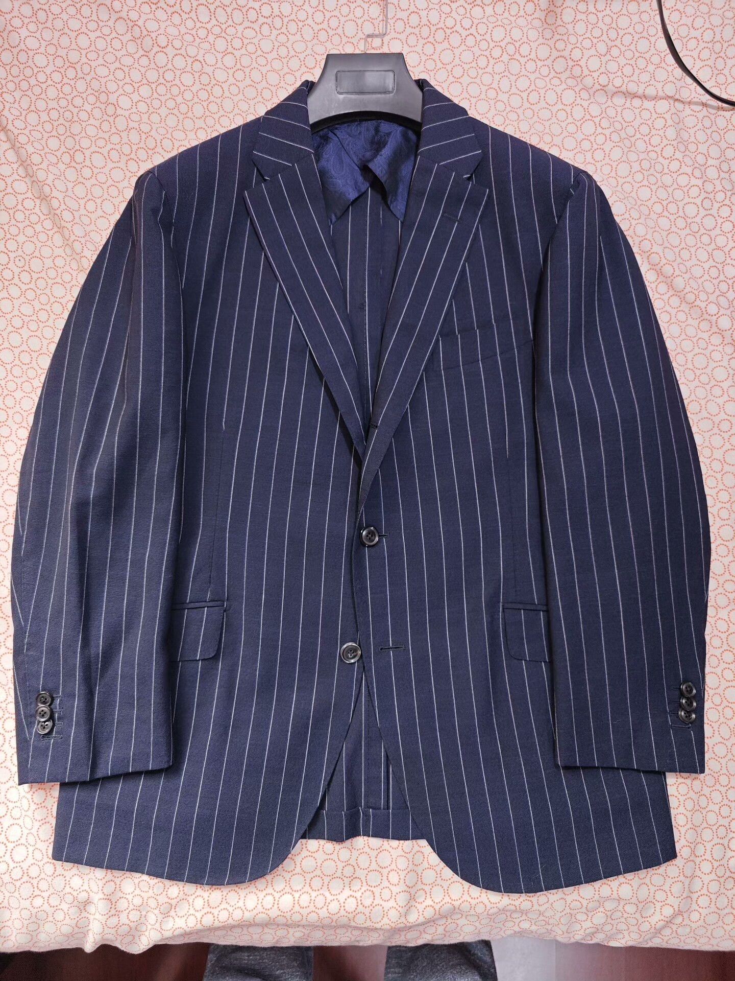 Japanese Brand Custom Angelico Wool Linen Suit Size US L / EU 52-54 / 3 - 5 Thumbnail