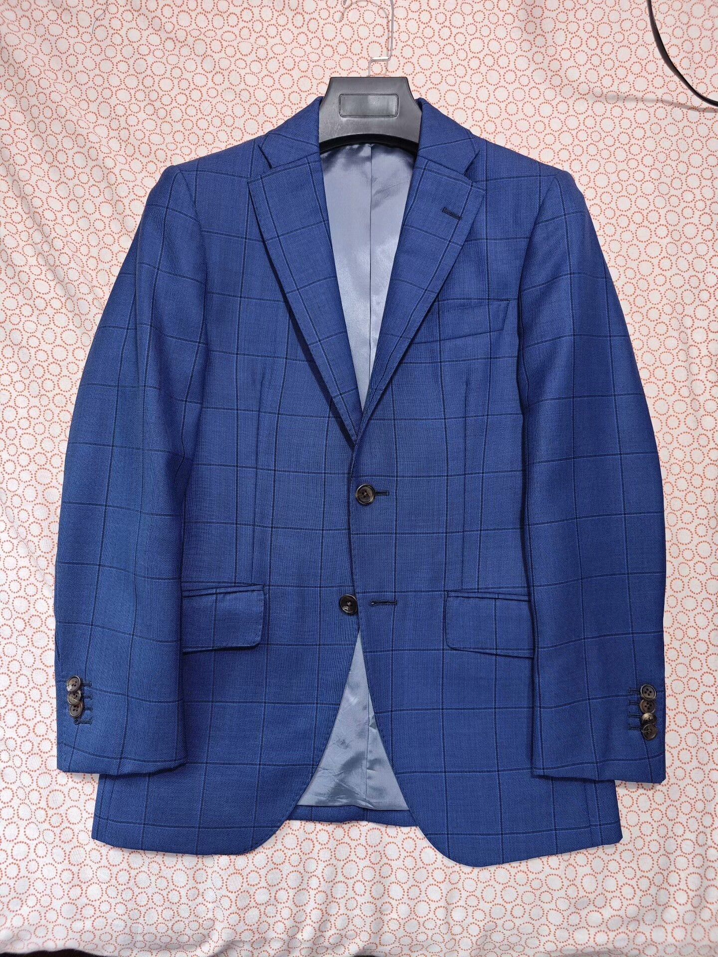 Japanese Brand Custom Blue Wool Jacket Size US XS / EU 42 / 0 - 5 Thumbnail