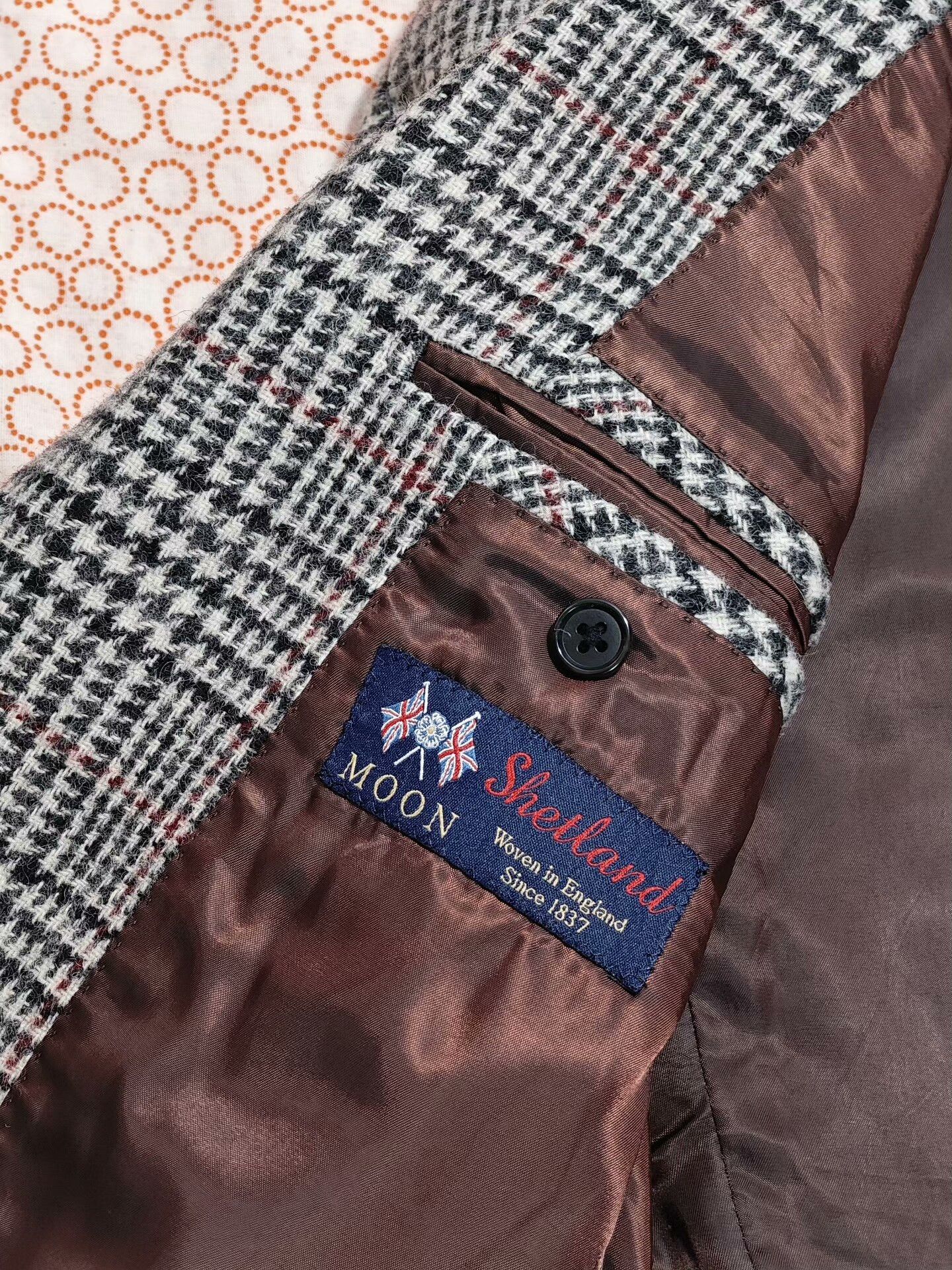 Japanese Brand British Moon Tweed Wool Blazer Size US S / EU 44-46 / 1 - 7 Thumbnail