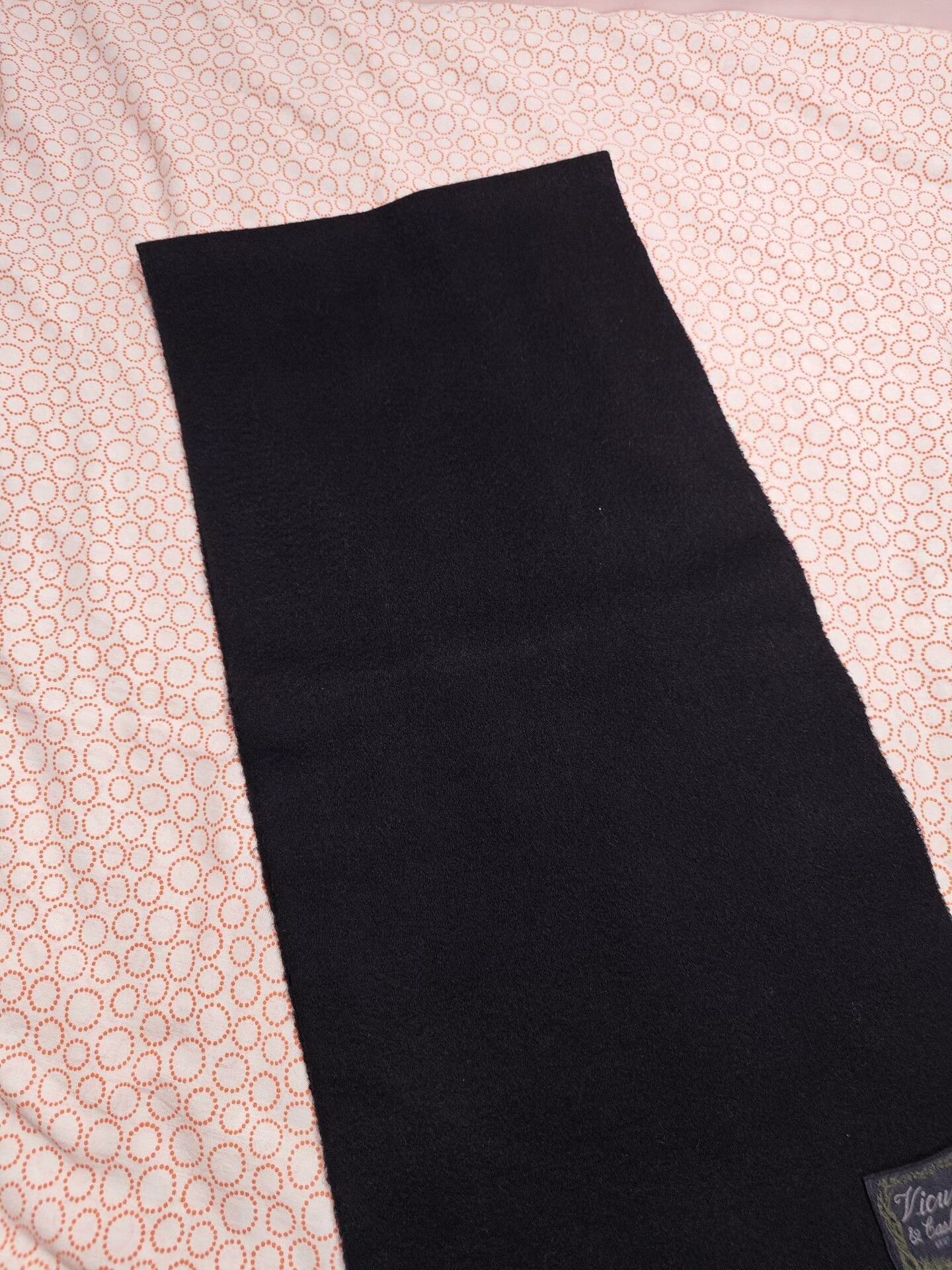 Japanese Brand Black Vicuna Cashmere Blend Scarf Size ONE SIZE - 3 Thumbnail