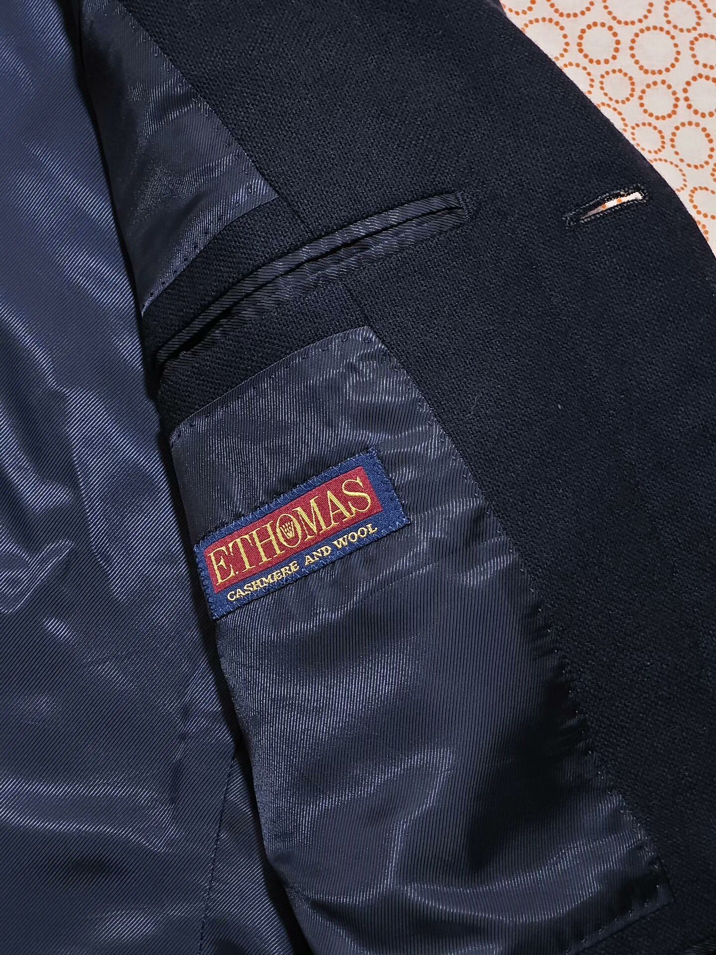 Japanese Brand Italian e. Thomas Wool Cashmere Blazer Size US M / EU 48-50 / 2 - 8 Thumbnail