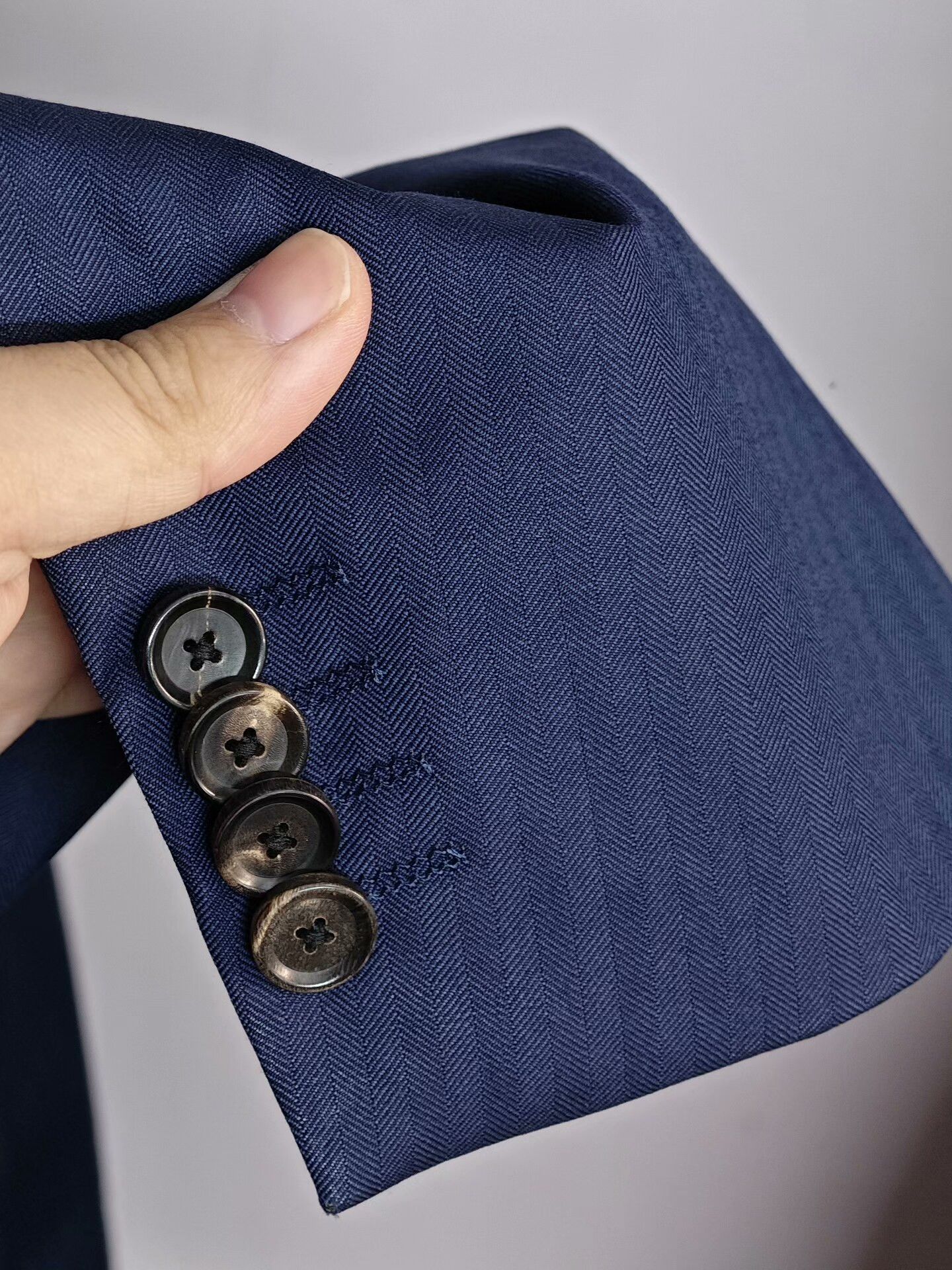 Japanese Brand Custom Italian Wool Blend Suit Jacket Size US L / EU 52-54 / 3 - 4 Thumbnail