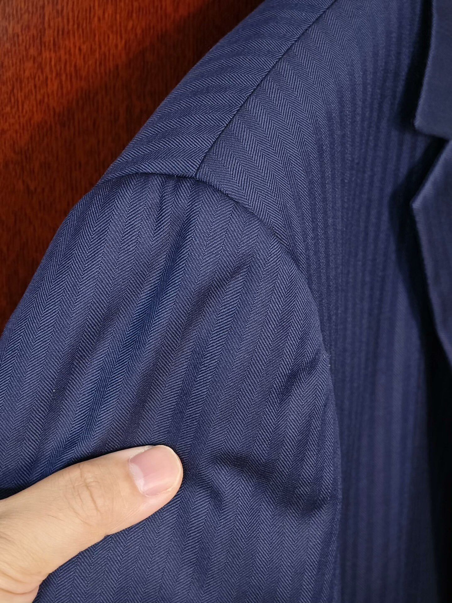 Japanese Brand Custom Italian Wool Blend Suit Jacket Size US L / EU 52-54 / 3 - 3 Thumbnail