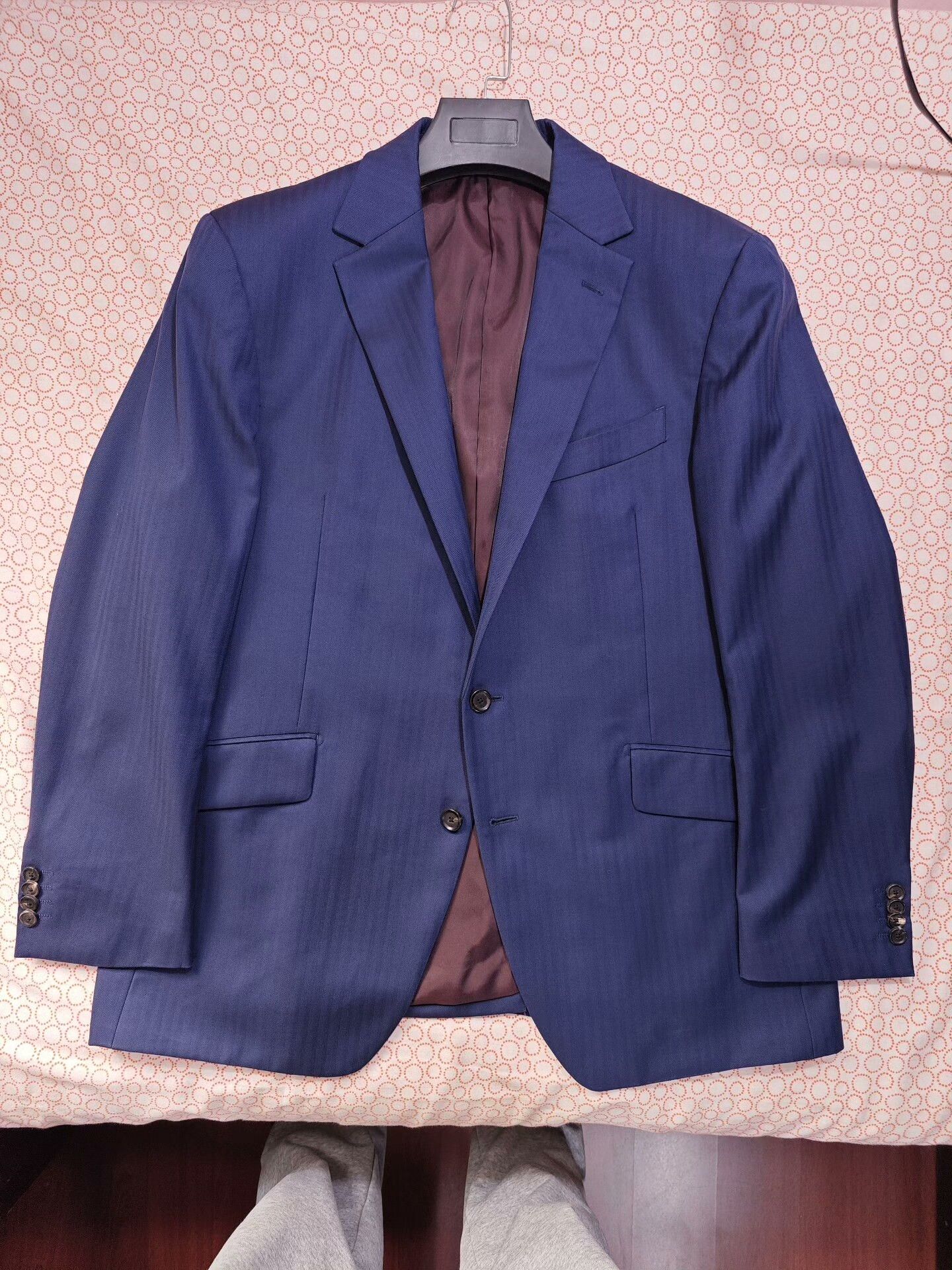 Japanese Brand Custom Italian Wool Blend Suit Jacket Size US L / EU 52-54 / 3 - 5 Thumbnail