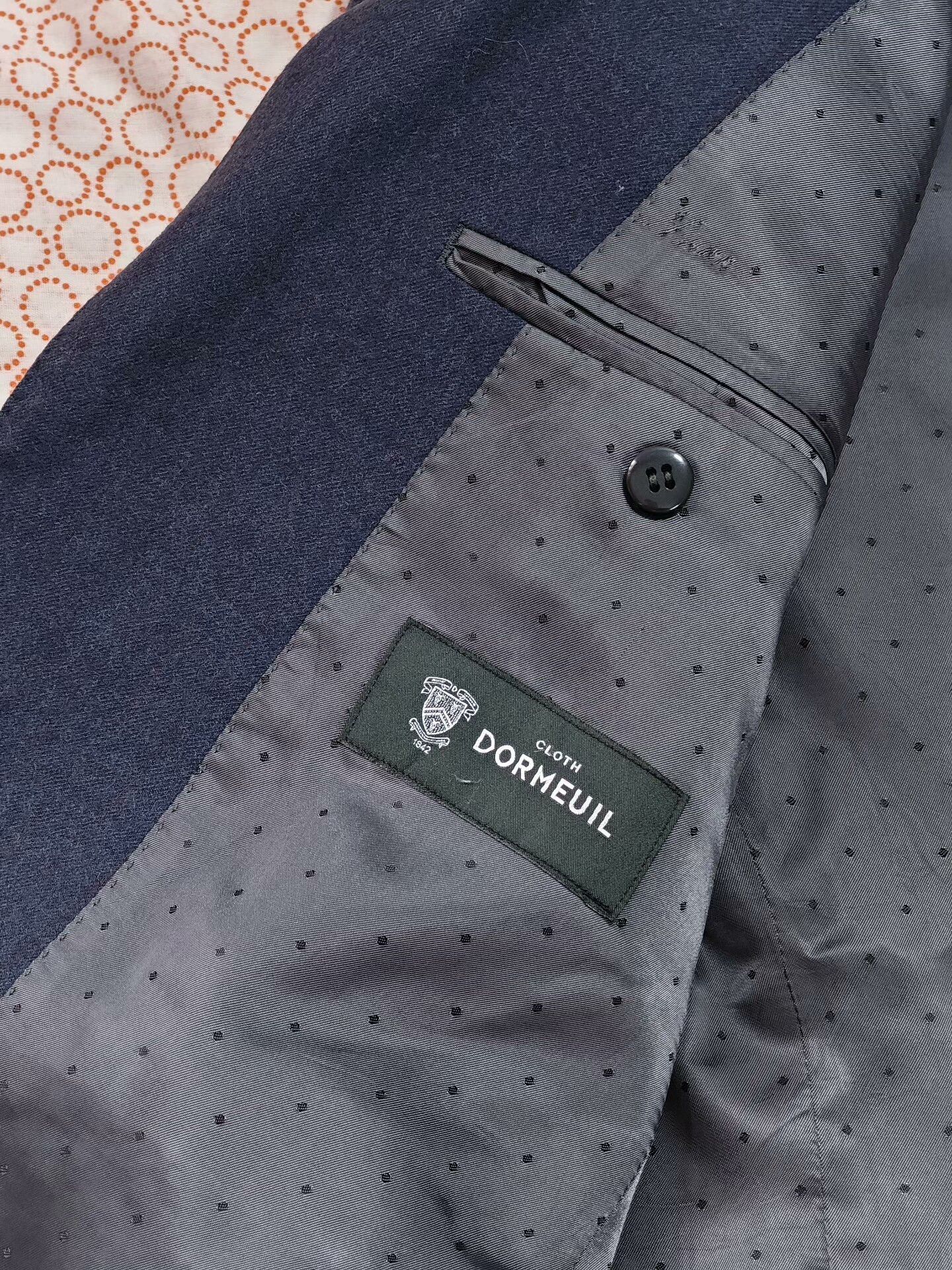 Japanese Brand Dormeuil Wool Half-Lined Custom Suit Size US M / EU 48-50 / 2 - 7 Thumbnail