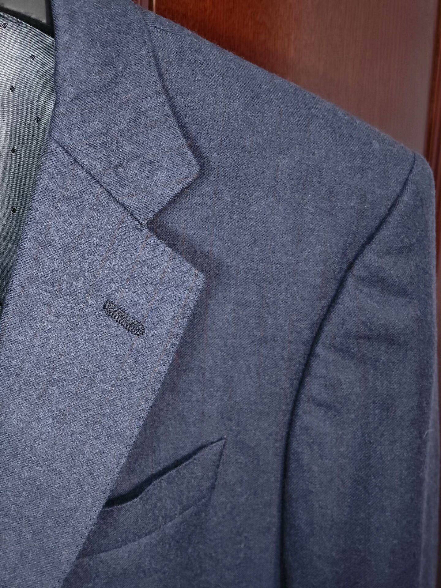 Japanese Brand Dormeuil Wool Half-Lined Custom Suit Size US M / EU 48-50 / 2 - 2 Thumbnail