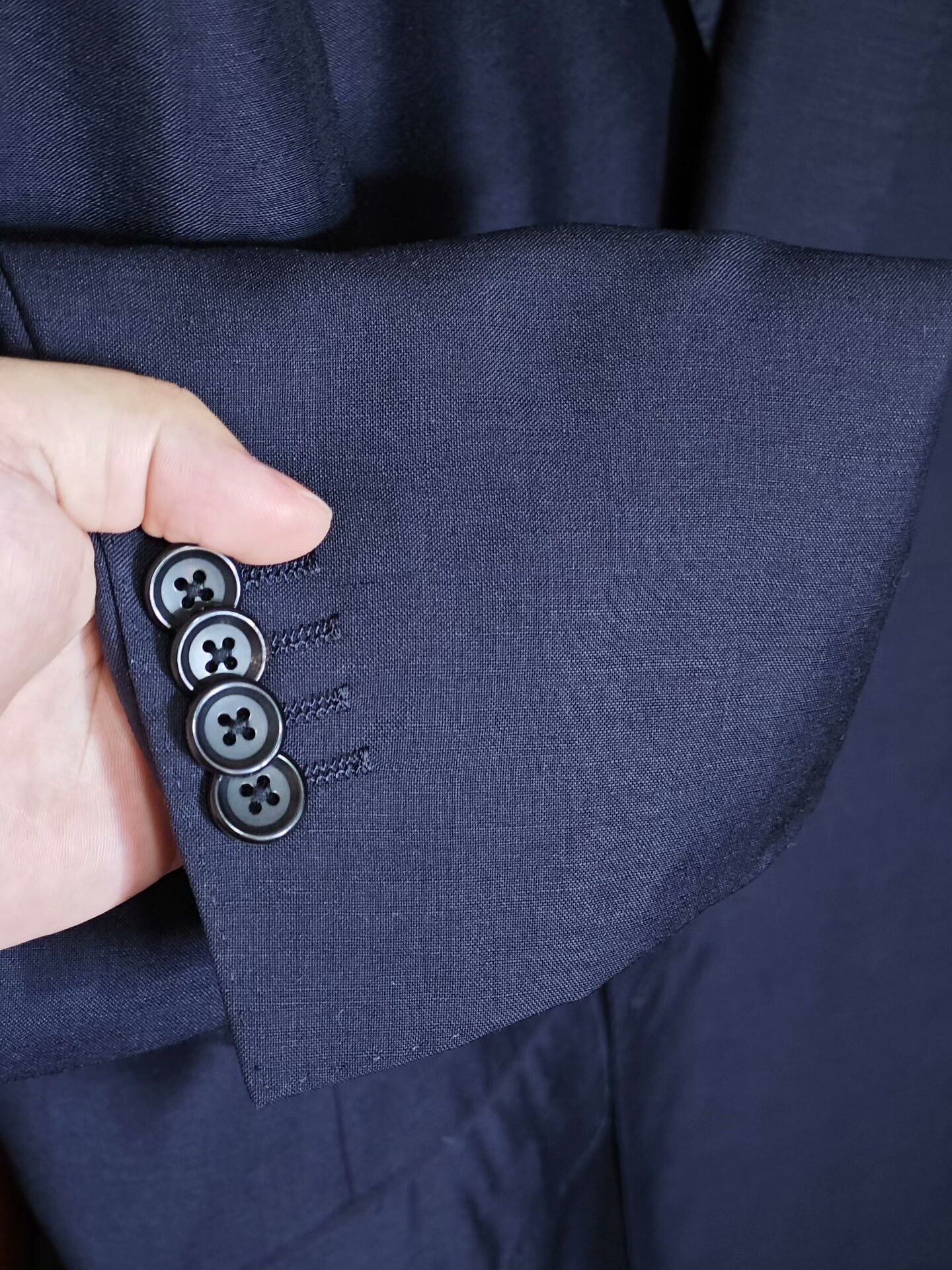 Japanese Brand Navy Wool Blend Blazer Size US L / EU 52-54 / 3 - 4 Thumbnail