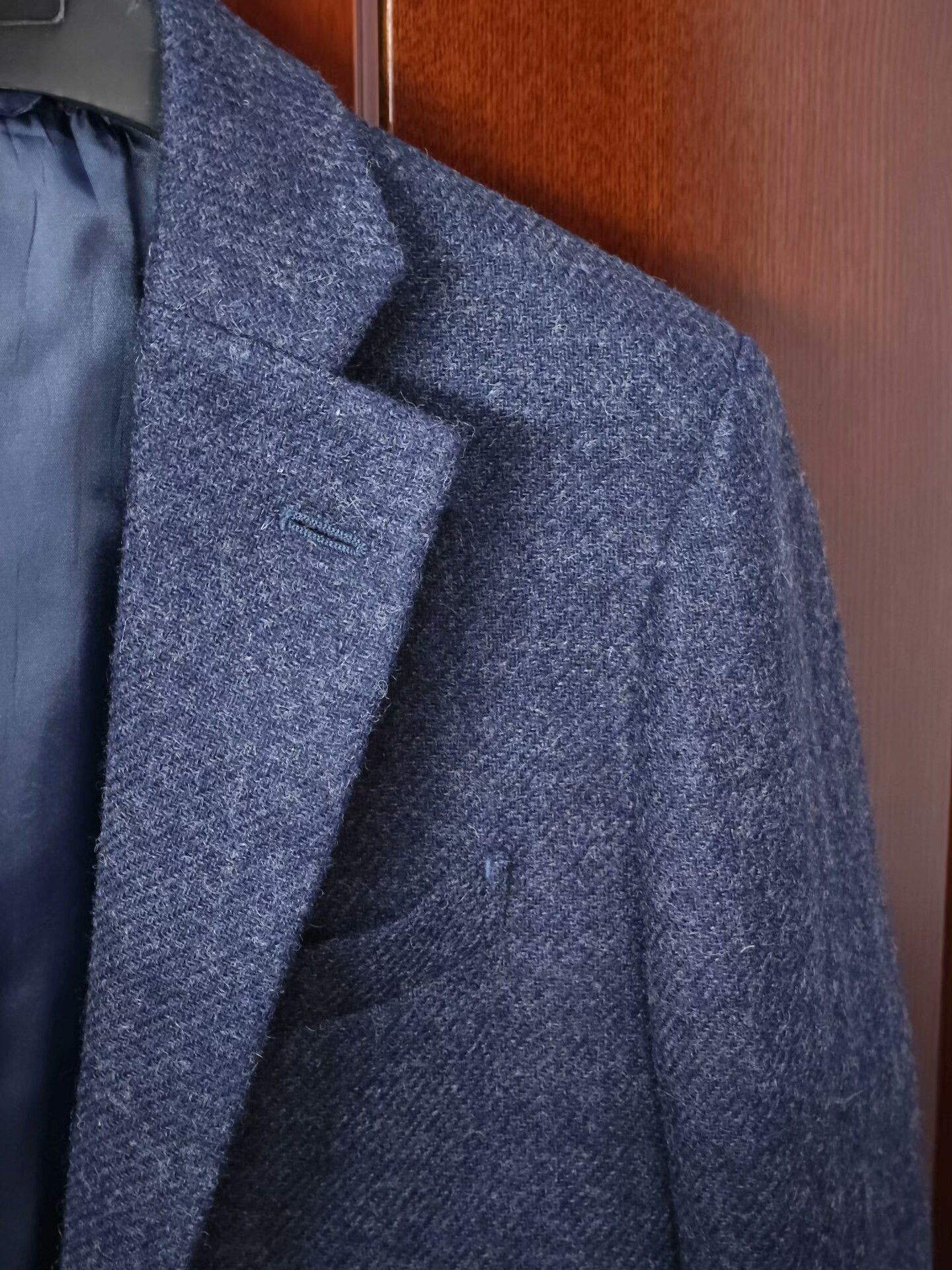 Japanese Brand Mallalieus Blue Wool Casual Coat Size US M / EU 48-50 / 2 - 3 Thumbnail