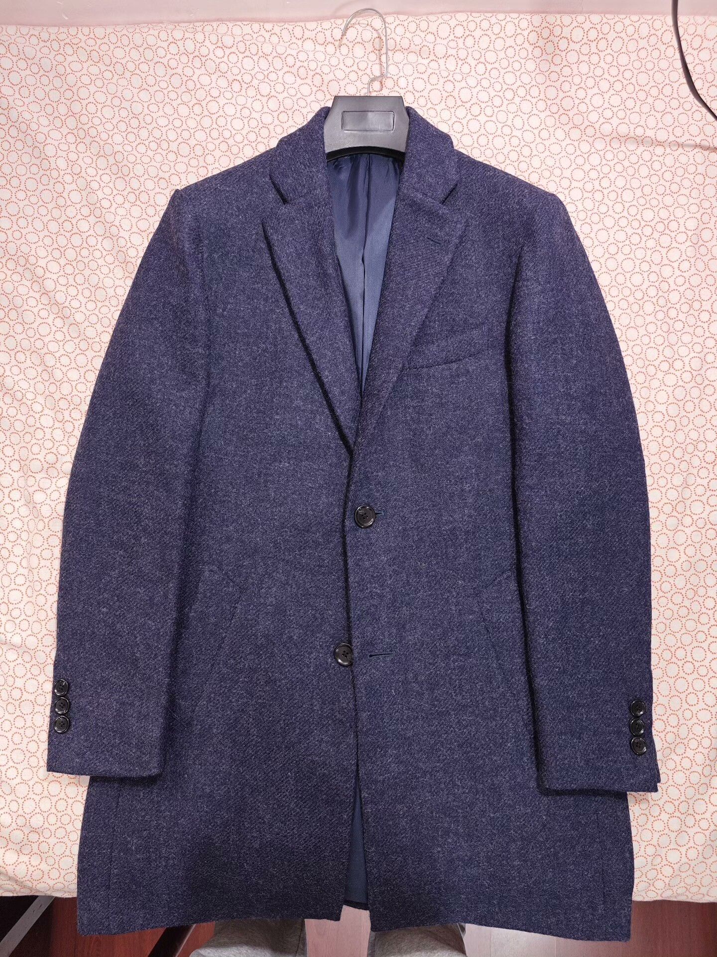 Japanese Brand Mallalieus Blue Wool Casual Coat Size US M / EU 48-50 / 2 - 6 Thumbnail