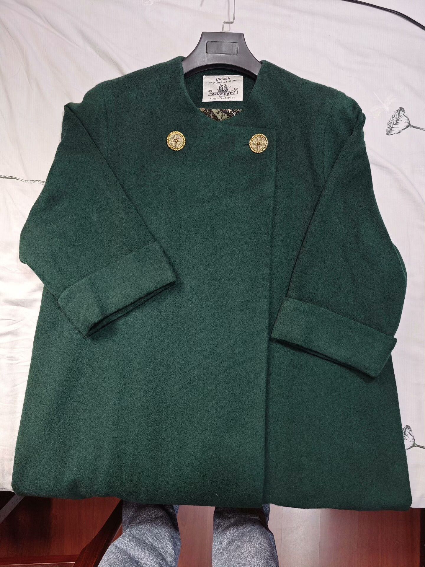 Japanese Brand Custom Cashmere and Vicuna Overcoat Size XL / US 12-14 / IT 48-50 - 6 Thumbnail