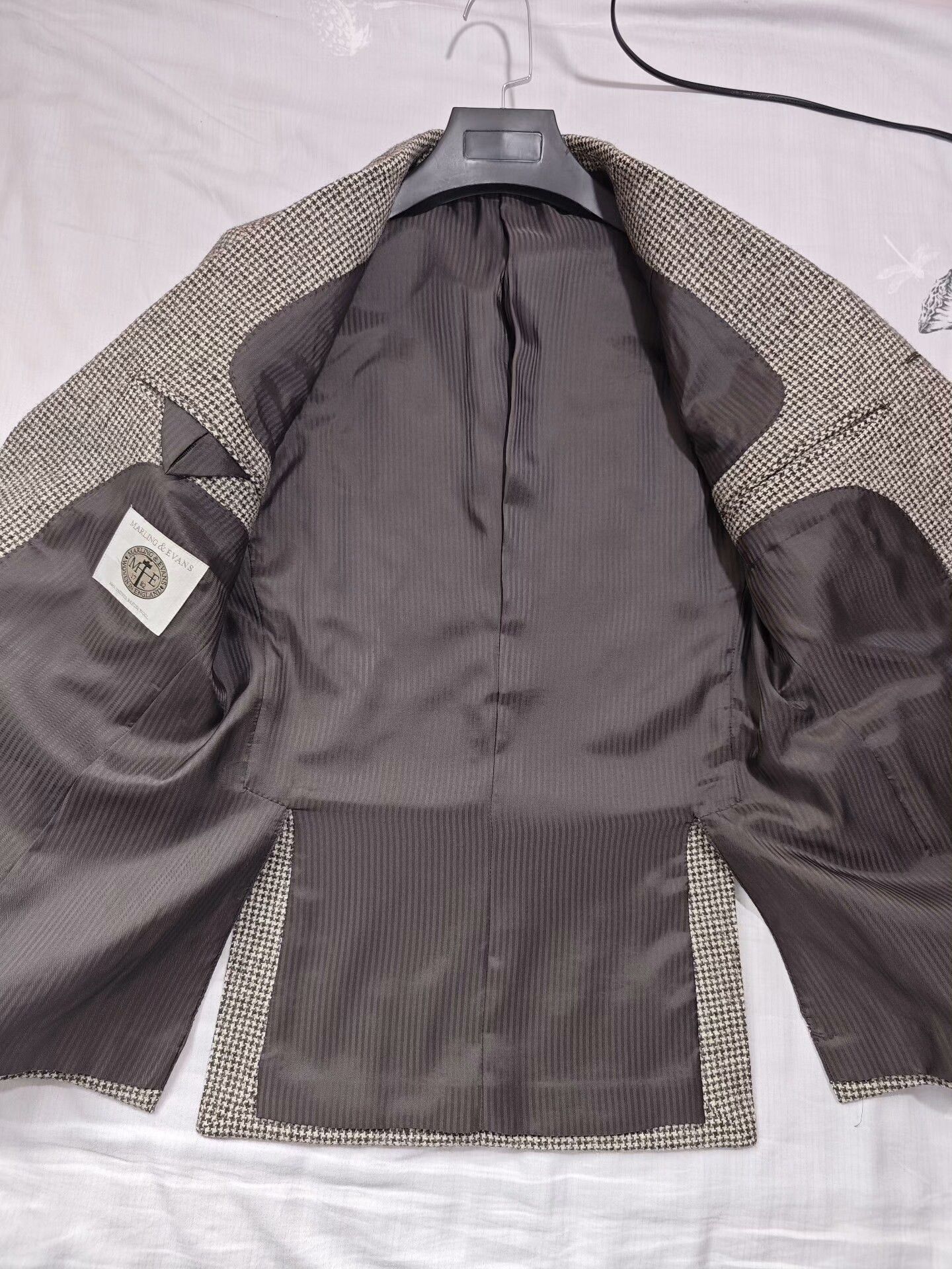 Japanese Brand Custom Wool Houndstooth Suit Jacket Size US S / EU 44-46 / 1 - 6 Thumbnail