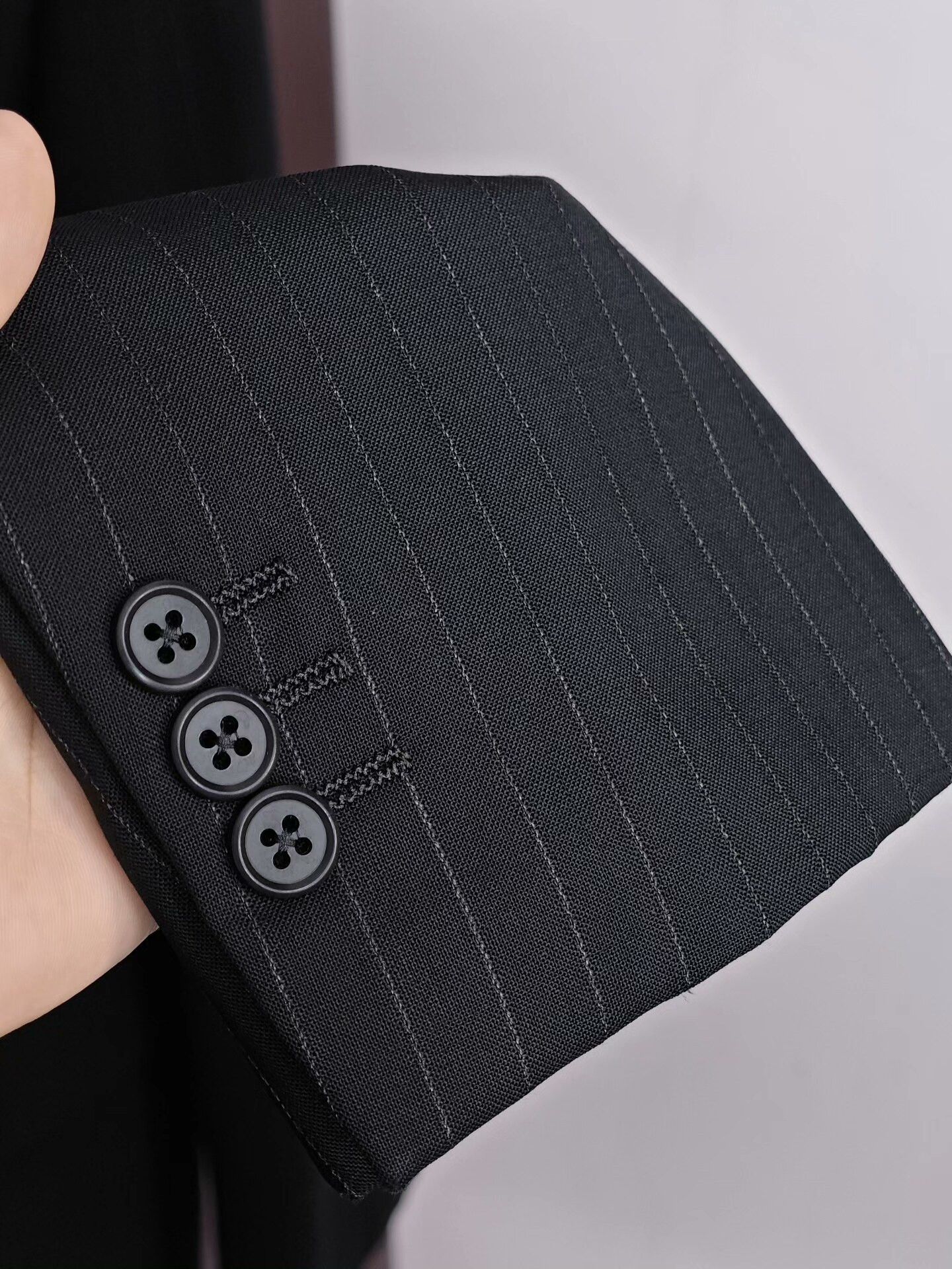 Japanese Brand Custom Dormeuil Wool Blend Suit Jacket Size US L / EU 52-54 / 3 - 4 Thumbnail