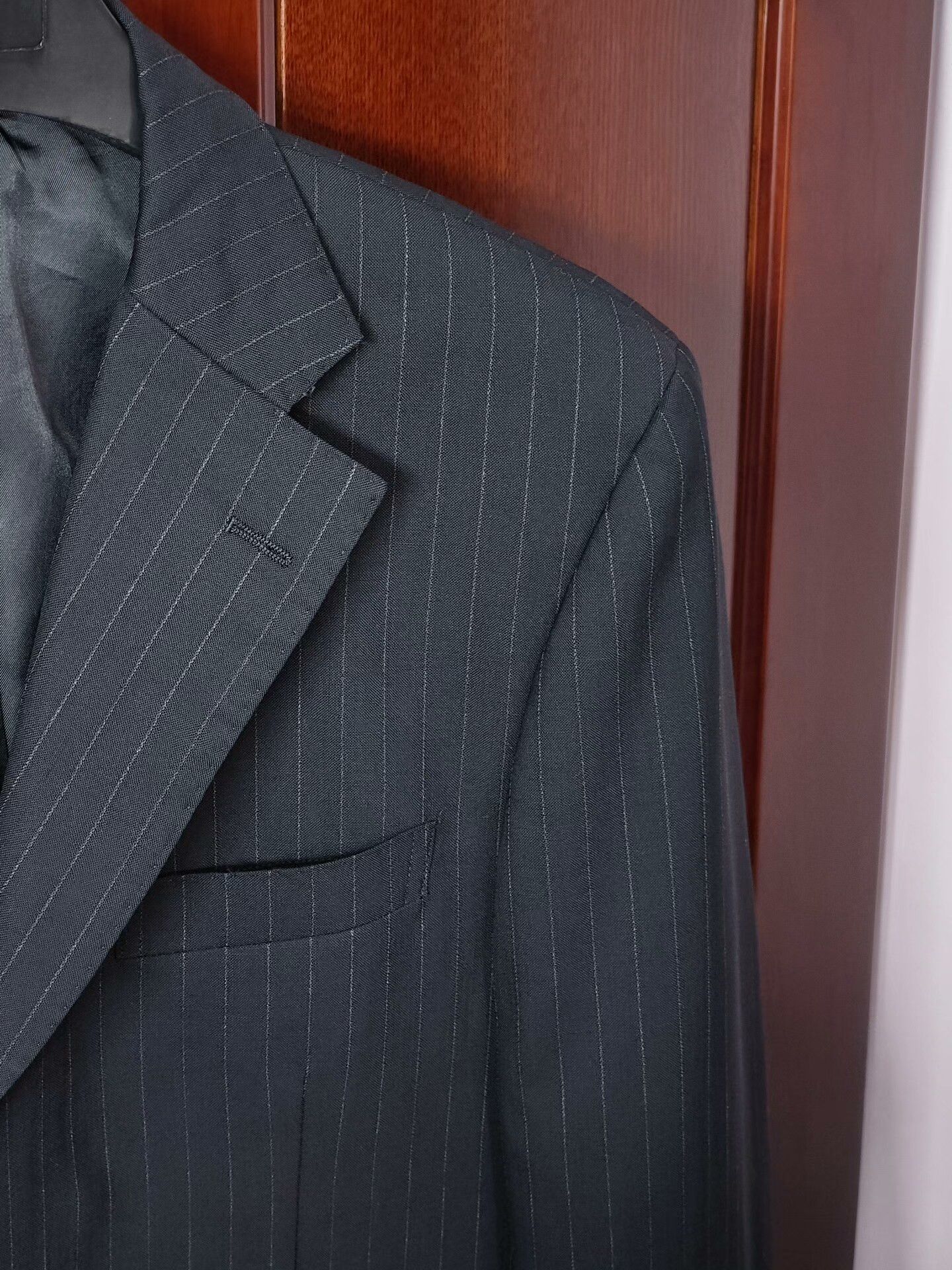 Japanese Brand Custom Dormeuil Wool Blend Suit Jacket Size US L / EU 52-54 / 3 - 2 Thumbnail