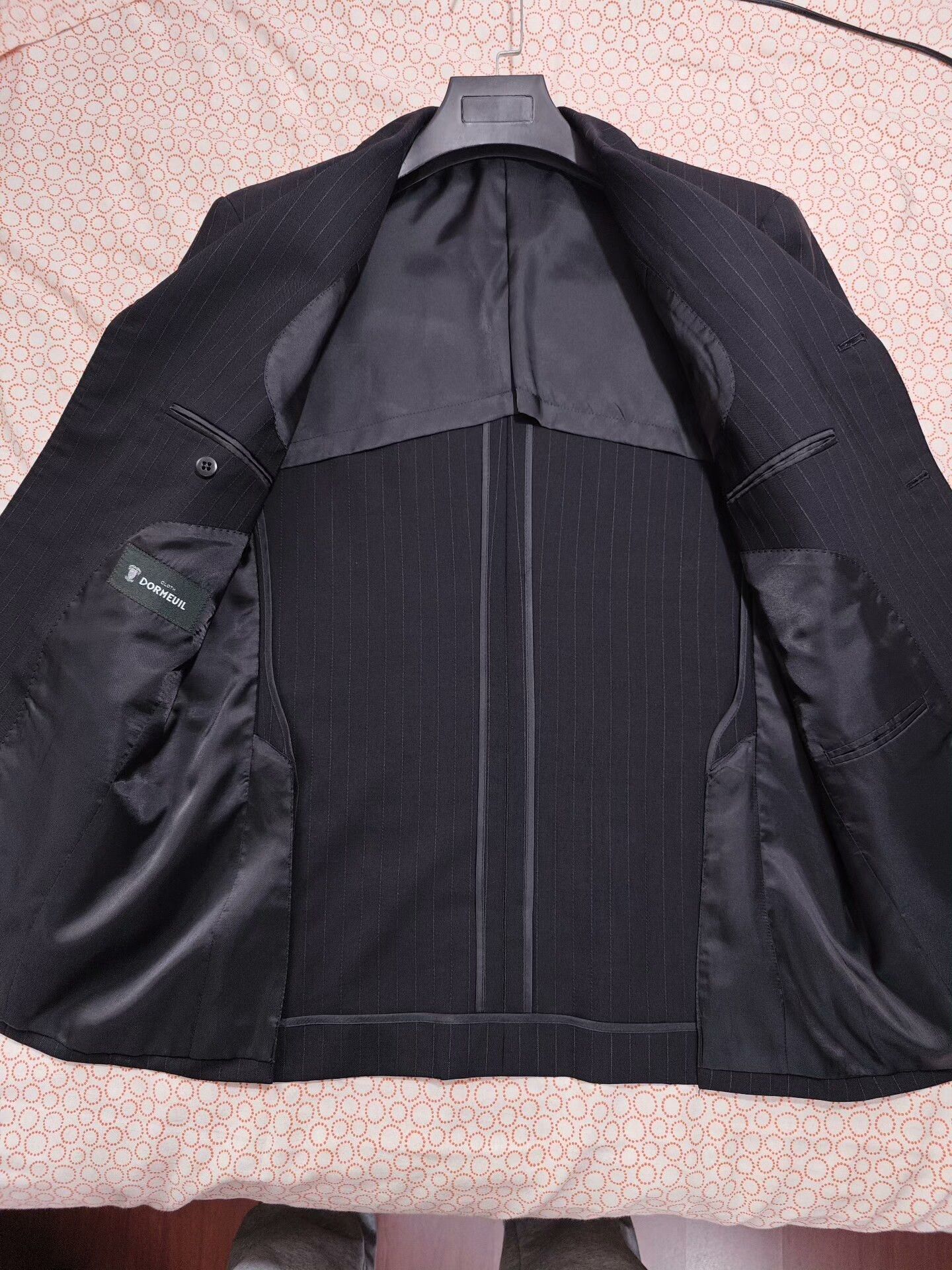 Japanese Brand Custom Dormeuil Wool Blend Suit Jacket Size US L / EU 52-54 / 3 - 6 Thumbnail