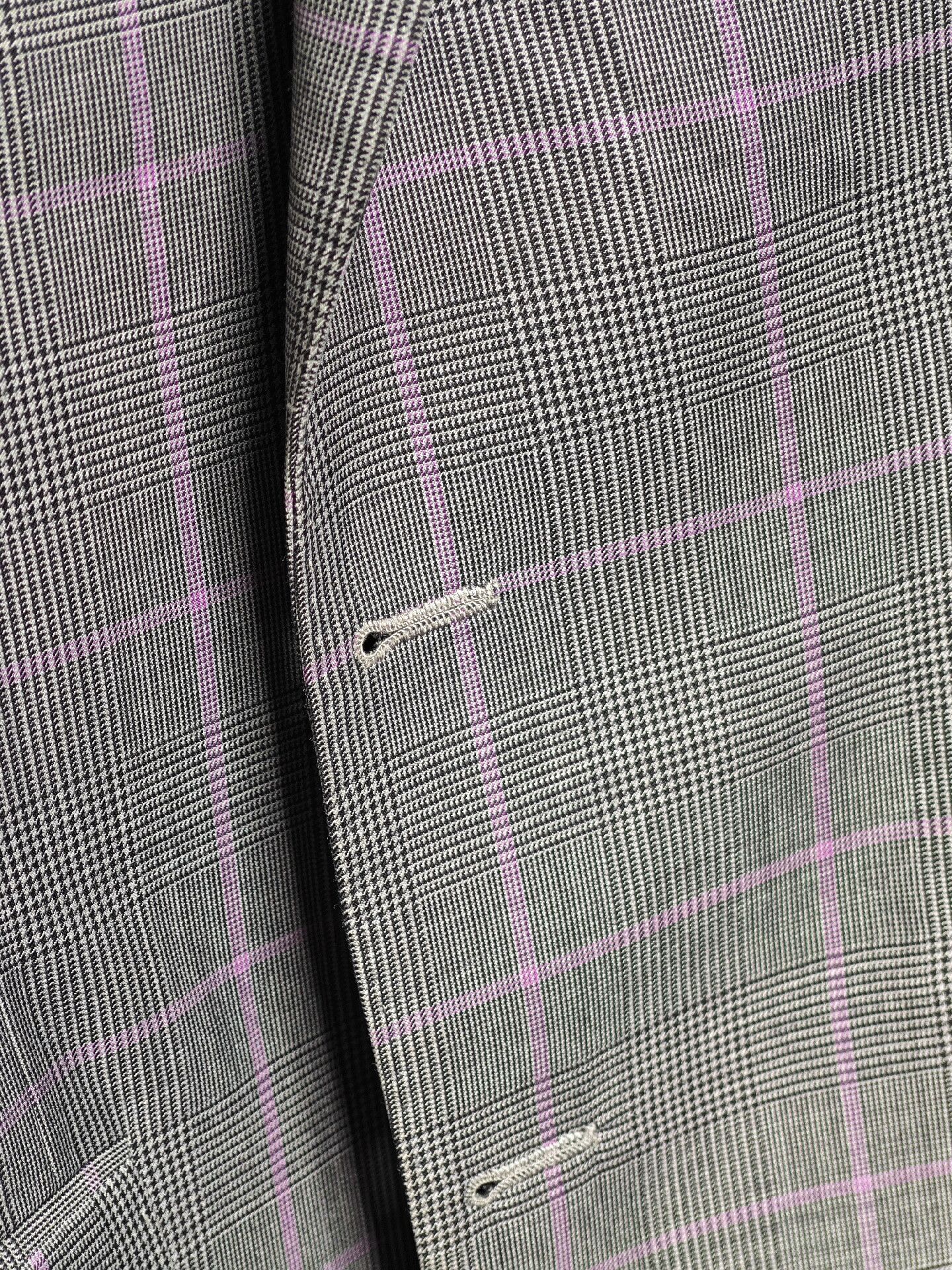 Vintage Welsh Check Wool Tailored Suit