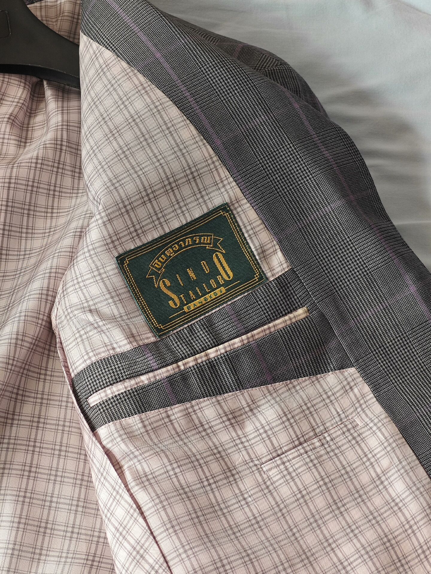 Vintage Welsh Check Wool Tailored Suit
