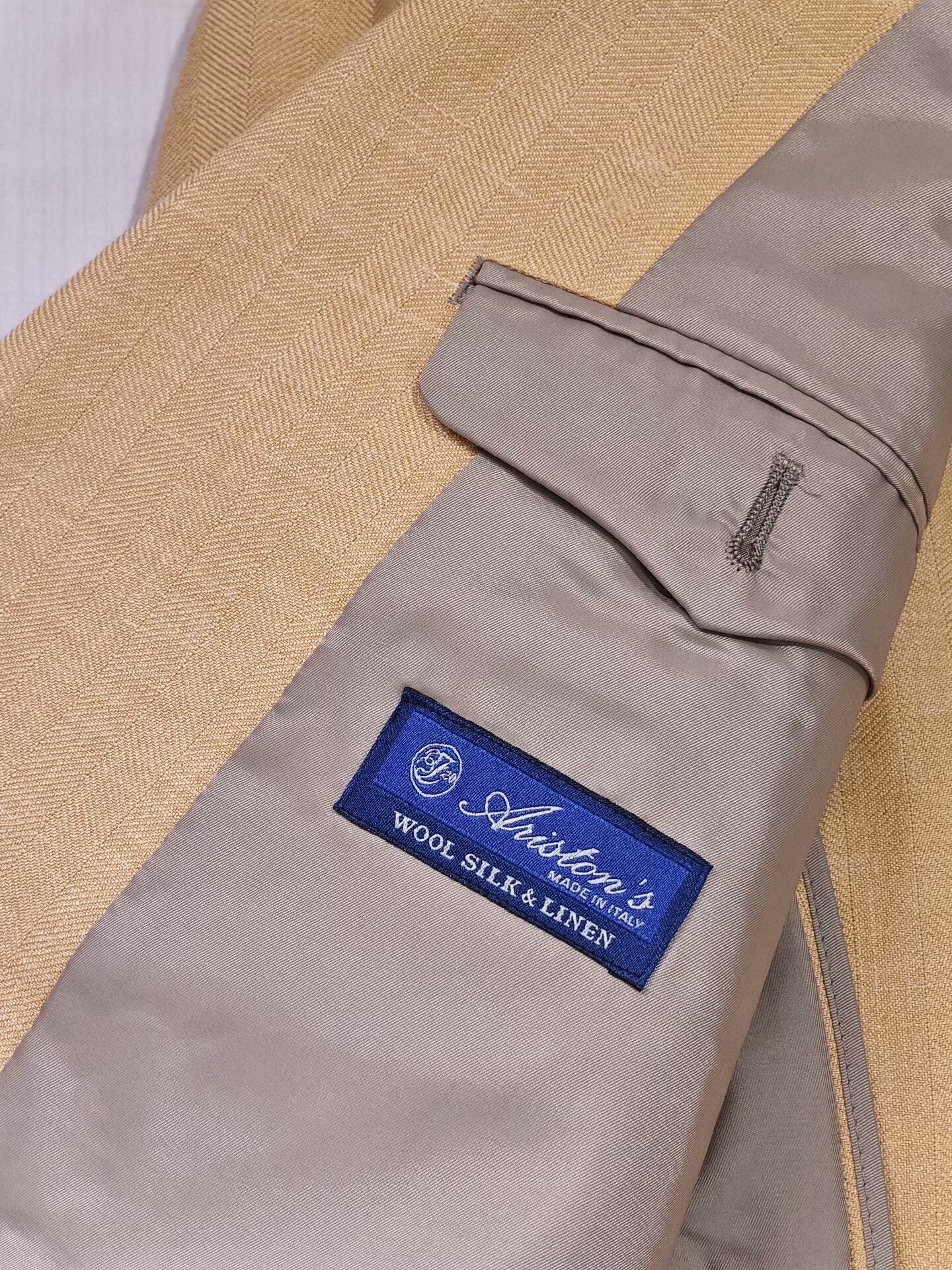 Japanese Brand Italian Ariston Custom Blazer in Beige Size US L / EU 52-54 / 3 - 7 Thumbnail