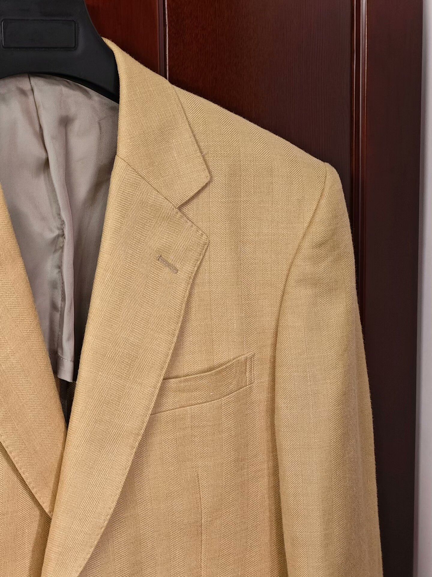 Japanese Brand Italian Ariston Custom Blazer in Beige Size US L / EU 52-54 / 3 - 2 Thumbnail