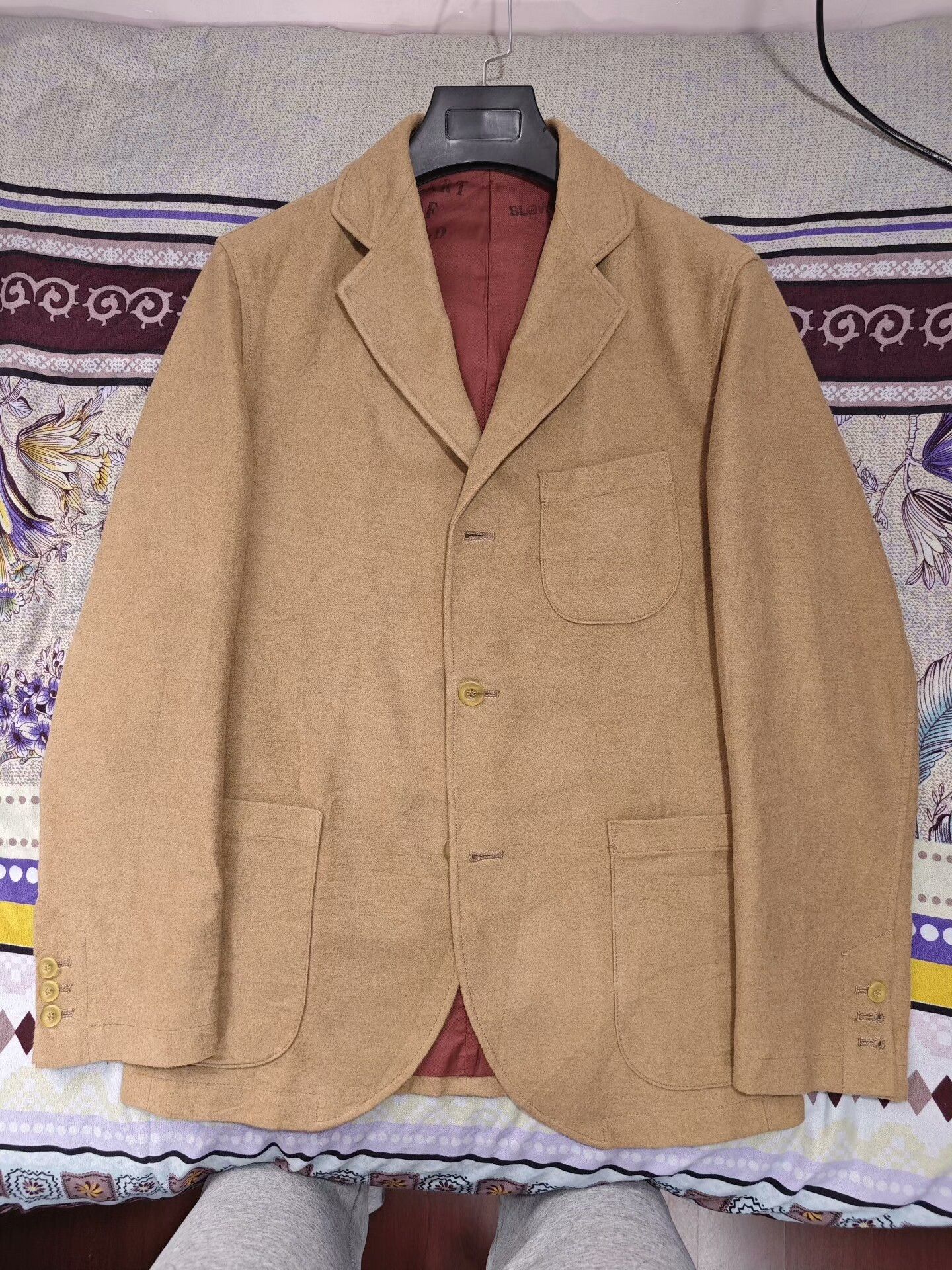 Japanese Brand Japanese Designer Beige Blazer Jacket Size US L / EU 52-54 / 3 - 5 Thumbnail