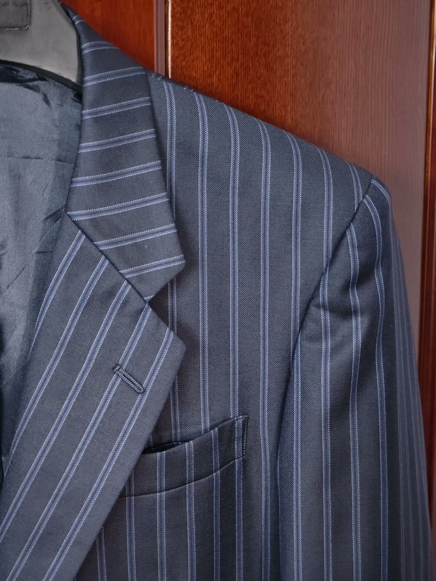 Japanese Brand Dormeuil Custom Wool Suit Jacket Size US L / EU 52-54 / 3 - 2 Thumbnail