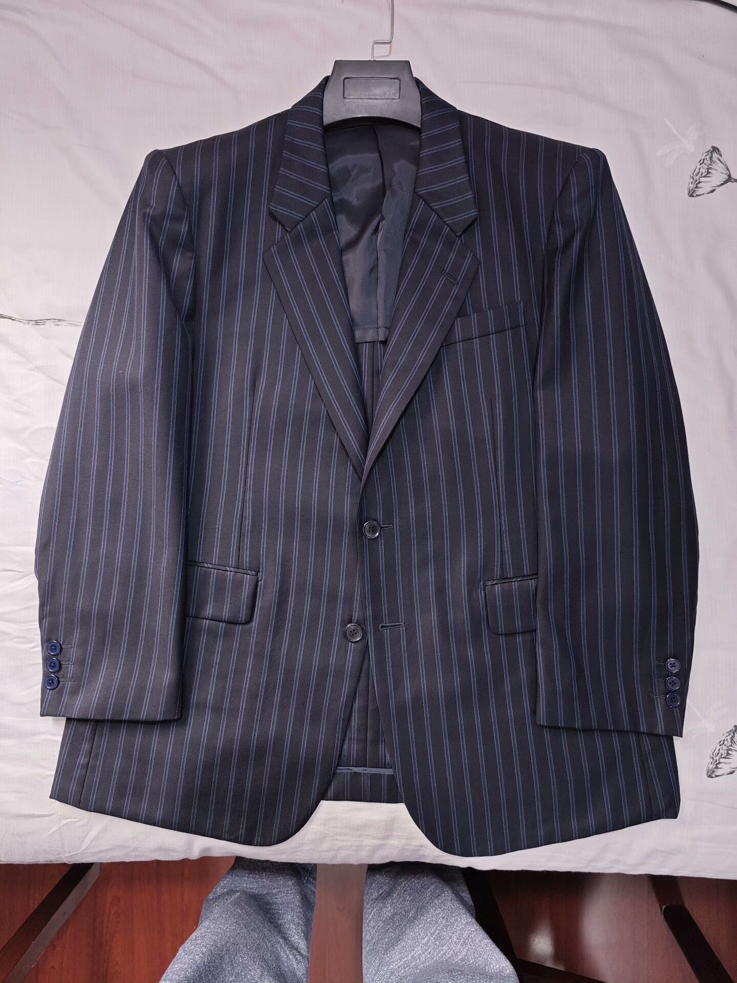 Japanese Brand Dormeuil Custom Wool Suit Jacket Size US L / EU 52-54 / 3 - 5 Thumbnail