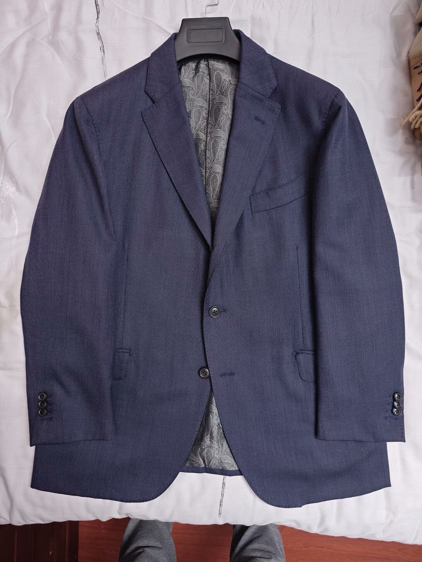 Japanese Brand Custom Wool-Linen Suit by Dormeuil Size US L / EU 52-54 / 3 - 5 Thumbnail