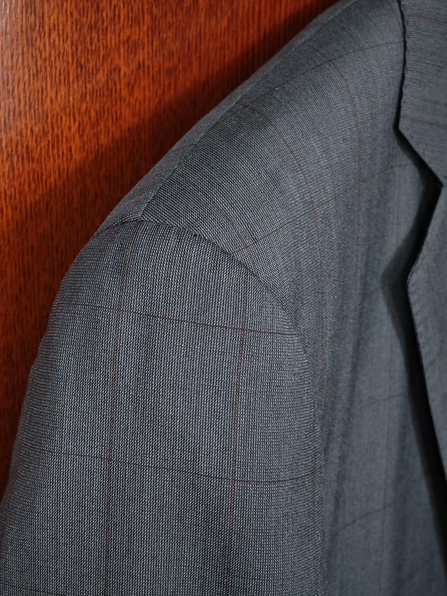 Japanese Brand Taylor Lodge Gray Green Wool Blend Suit Size US L / EU 52-54 / 3 - 3 Thumbnail