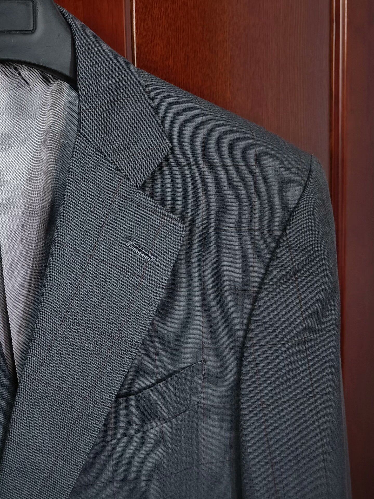 Japanese Brand Taylor Lodge Gray Green Wool Blend Suit Size US L / EU 52-54 / 3 - 2 Thumbnail