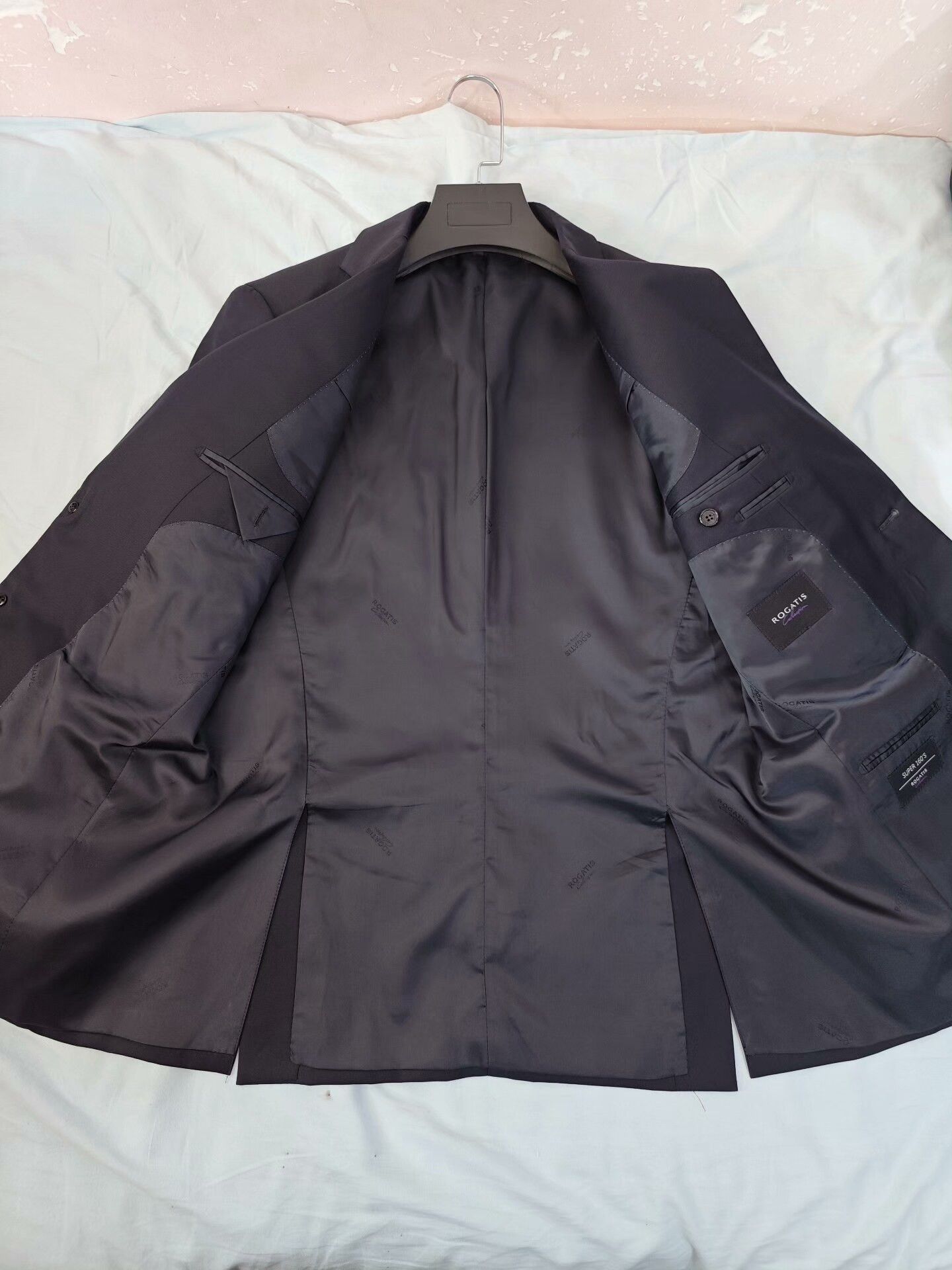 Japanese Brand Navy Wool Suit Jacket for Men Size US M / EU 48-50 / 2 - 6 Thumbnail