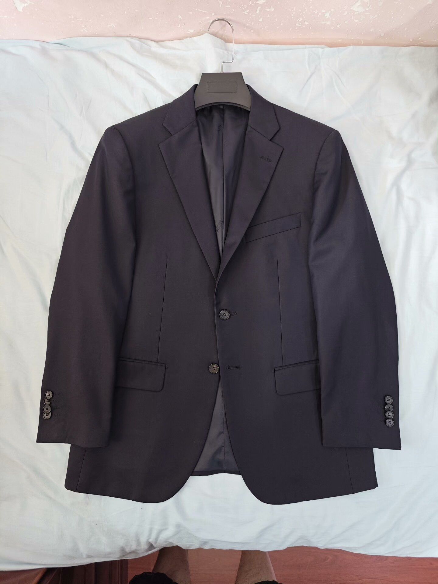 Japanese Brand Navy Wool Suit Jacket for Men Size US M / EU 48-50 / 2 - 5 Thumbnail
