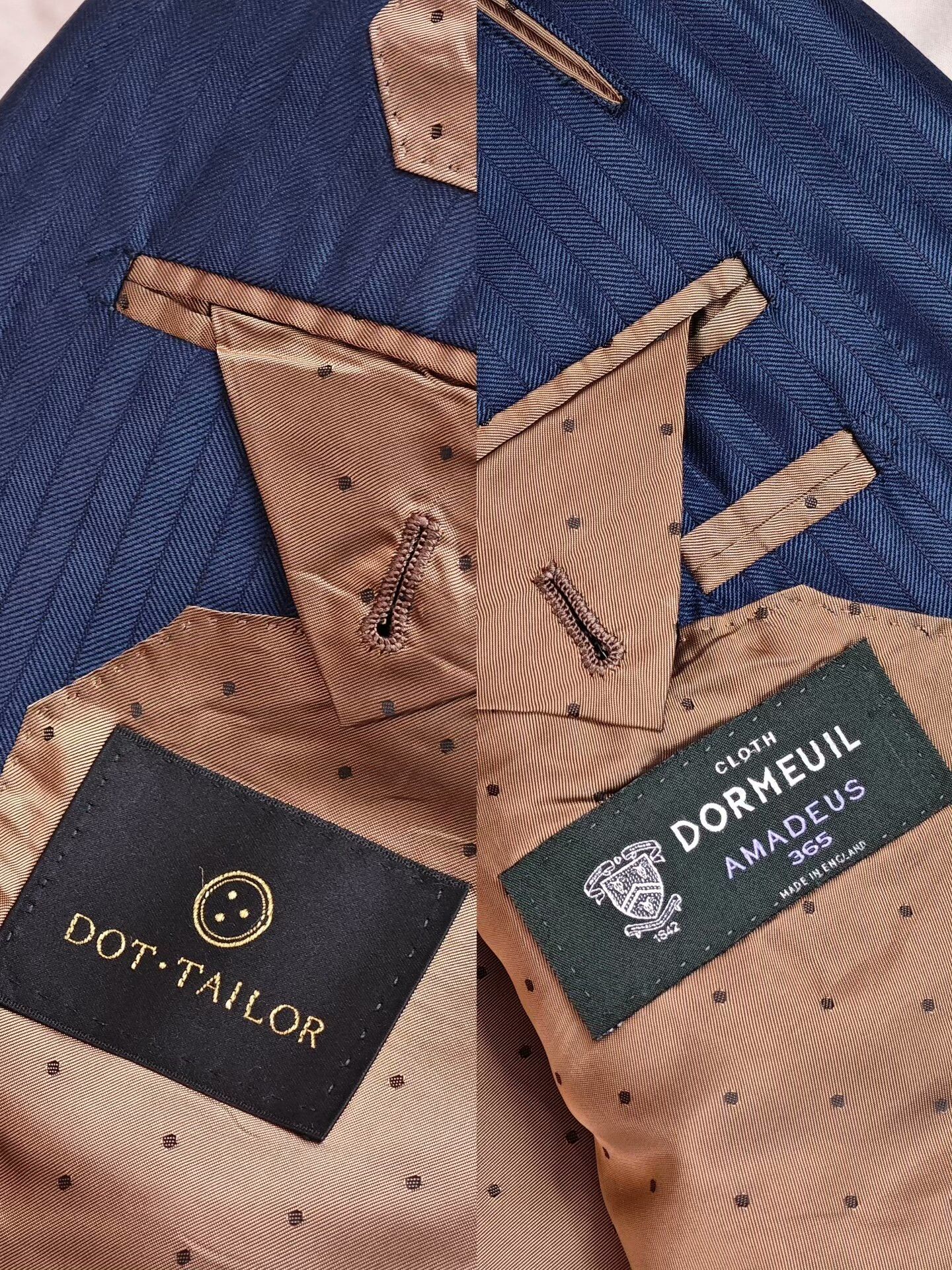 Japanese Brand Handmade Wool Suit from Dormeuil Size US M / EU 48-50 / 2 - 7 Thumbnail