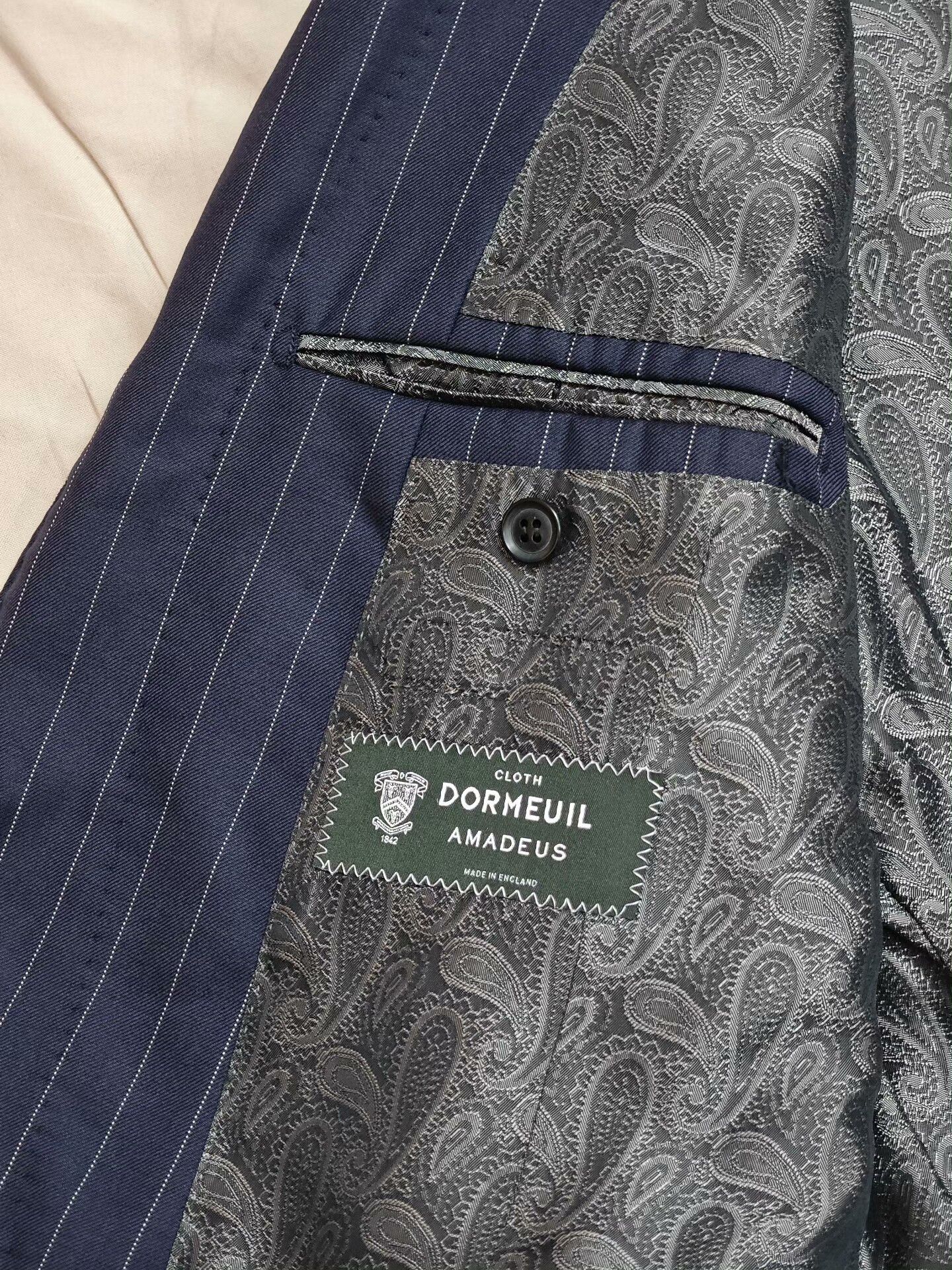 Japanese Brand Dormeuil Wool-Linen Custom Jacket Size US L / EU 52-54 / 3 - 7 Thumbnail