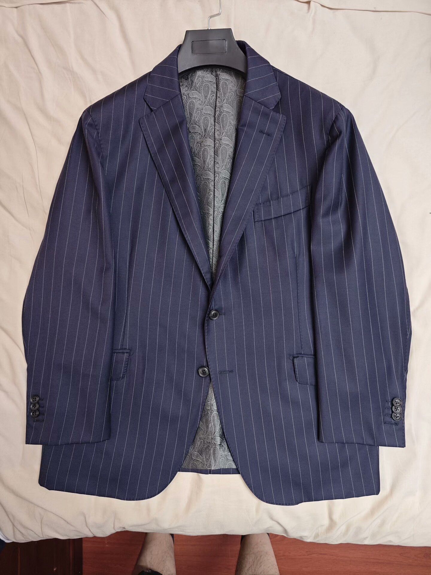 Japanese Brand Dormeuil Wool-Linen Custom Jacket Size US L / EU 52-54 / 3 - 5 Thumbnail