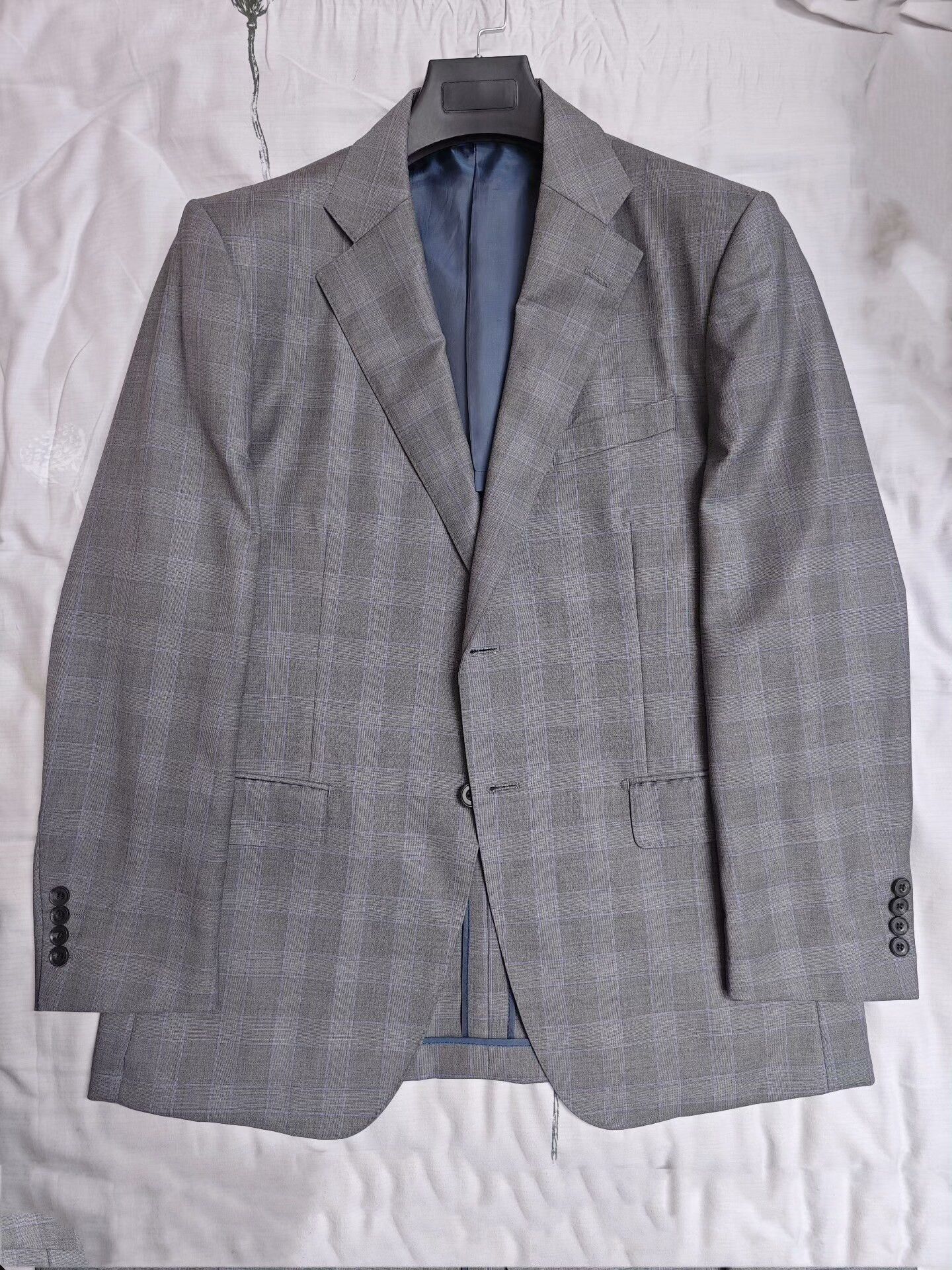 Japanese Brand Italian Wool Half-Canvas Suit Jacket Size US L / EU 52-54 / 3 - 3 Thumbnail
