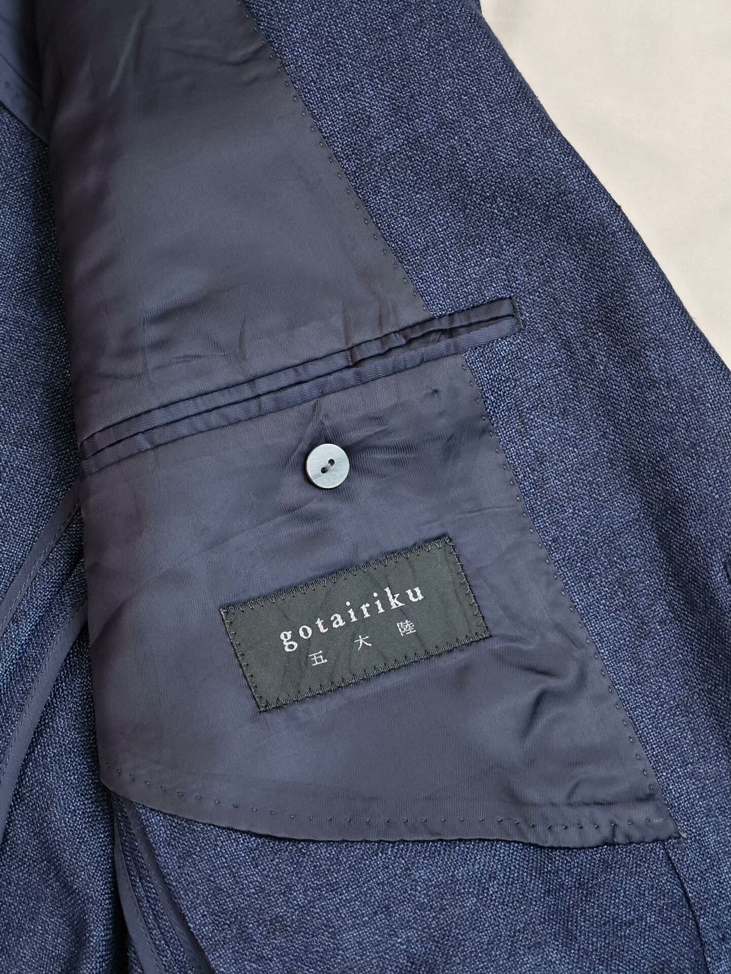 Japanese Brand Italian E. Thomas Navy Blazer Size US M / EU 48-50 / 2 - 8 Thumbnail