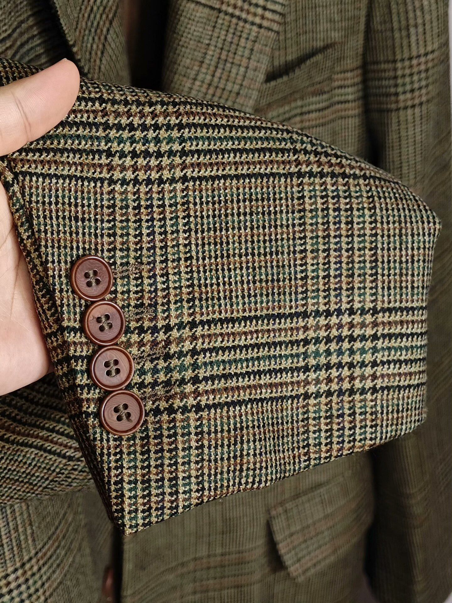 Japanese Brand Italian Wool Blend Check Blazer Size US S / EU 44-46 / 1 - 4 Thumbnail