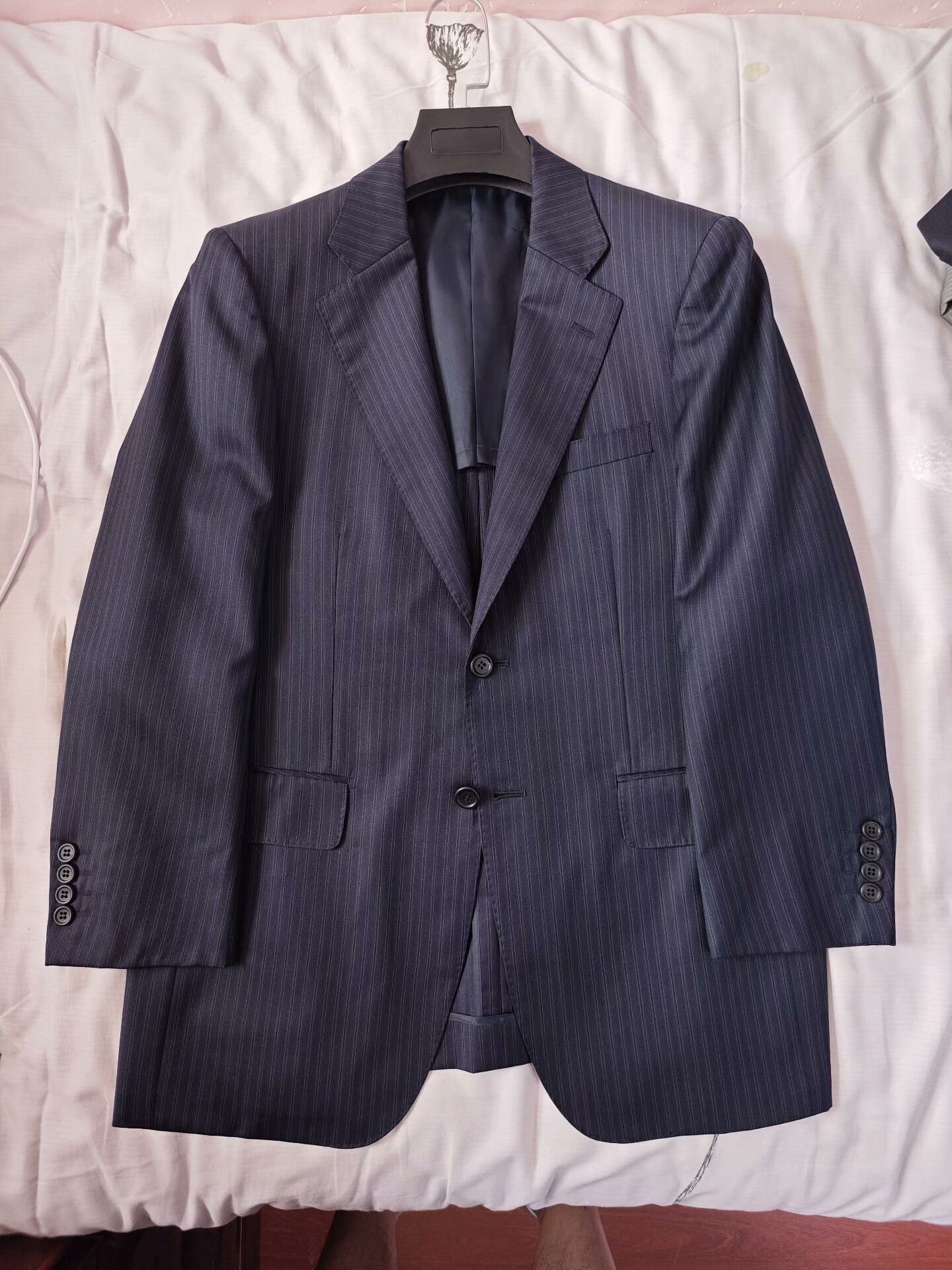 Japanese Brand Custom Wool Blend Dormeuil Suit Size US S / EU 44-46 / 1 - 5 Thumbnail