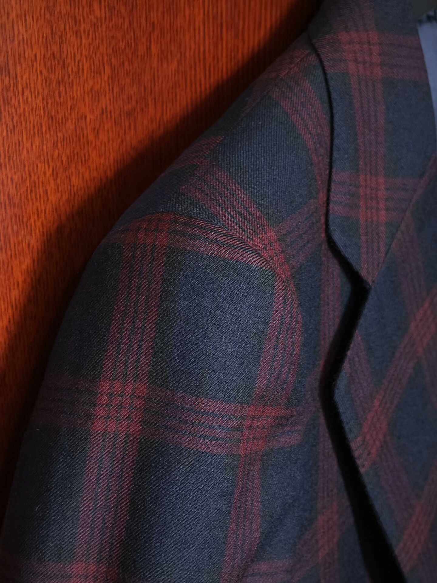 Japanese Brand Italian Wool Blend Suit with Red Checks Size US S / EU 44-46 / 1 - 3 Thumbnail